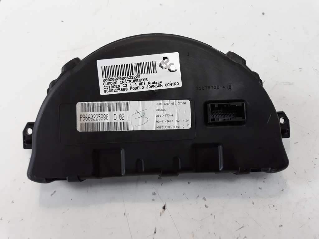 CITROËN C3 1 generation (2002-2010) Vitezometru 9660225880 18516309