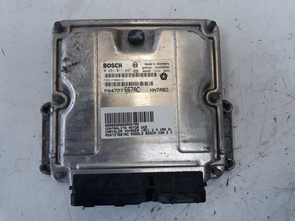 CHRYSLER Sebring 2 generation (2001-2007) Блок за управление на двигателя ECU P04727667AC 18486542