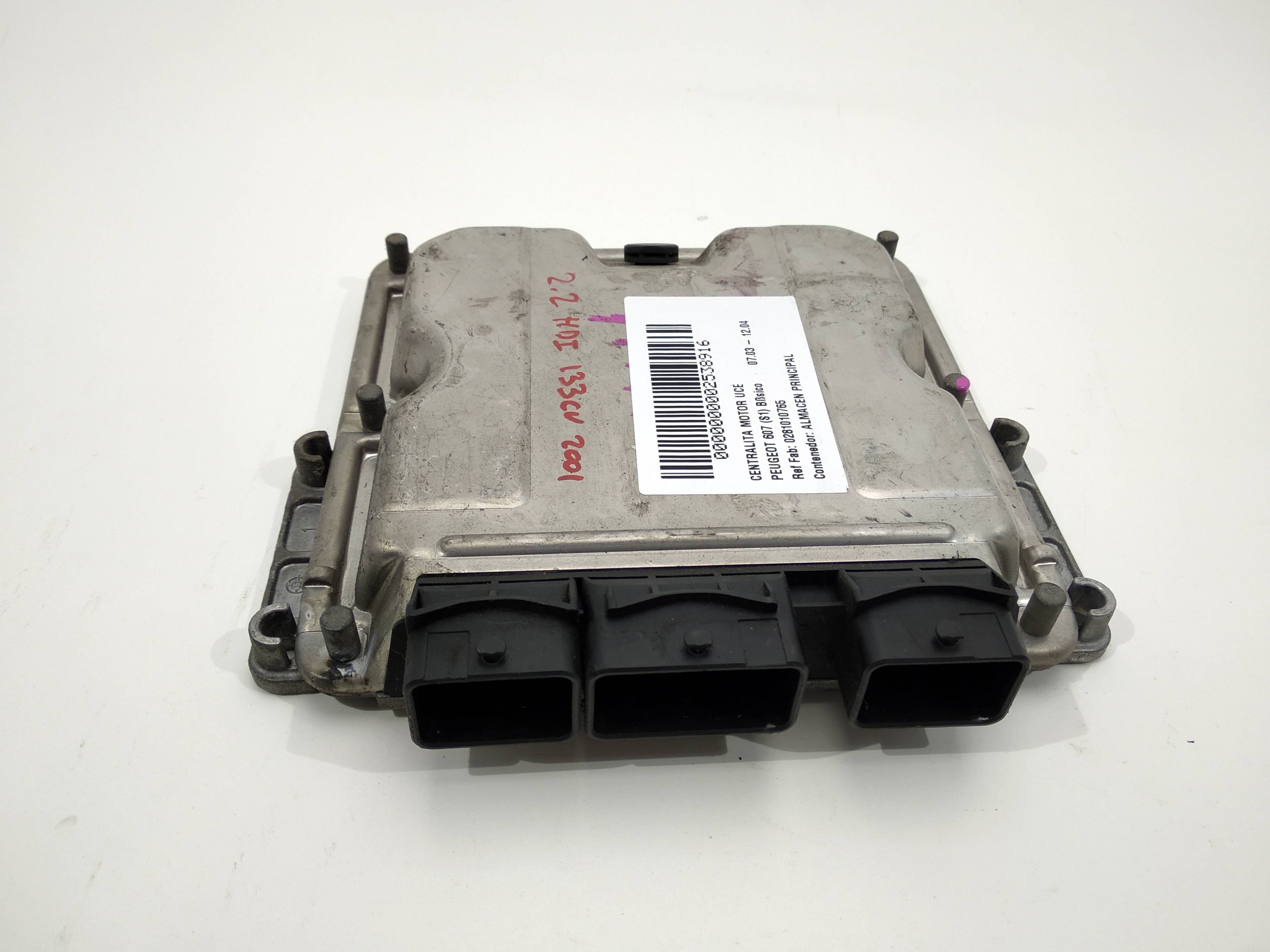 PEUGEOT 607 1 generation (2000-2008) Engine Control Unit ECU 0281010765,0281010765,0281010765 19161470