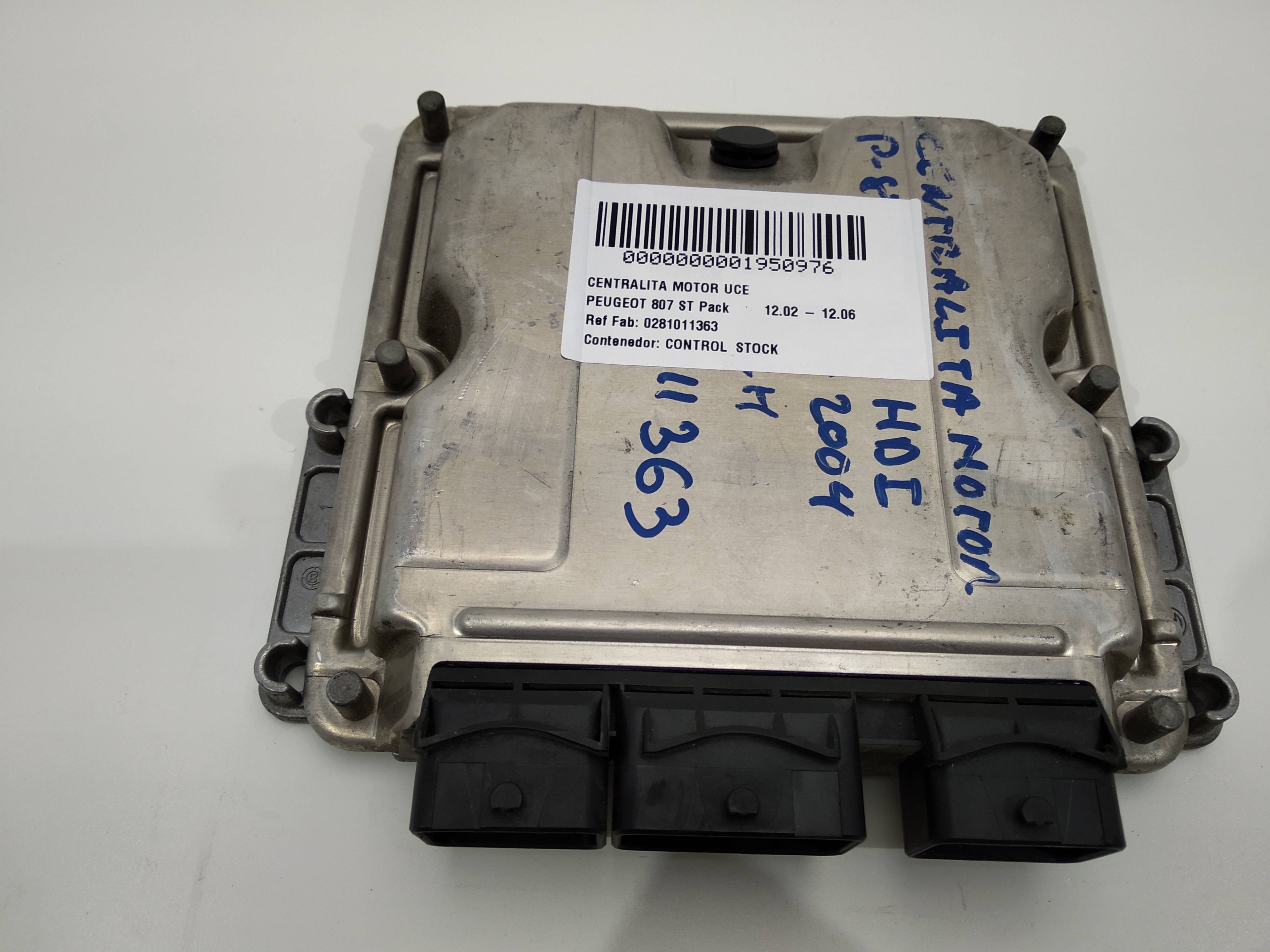 PEUGEOT 807 1 generation (2002-2012) Engine Control Unit ECU 0281011363,0281011363,0281011363 19095217