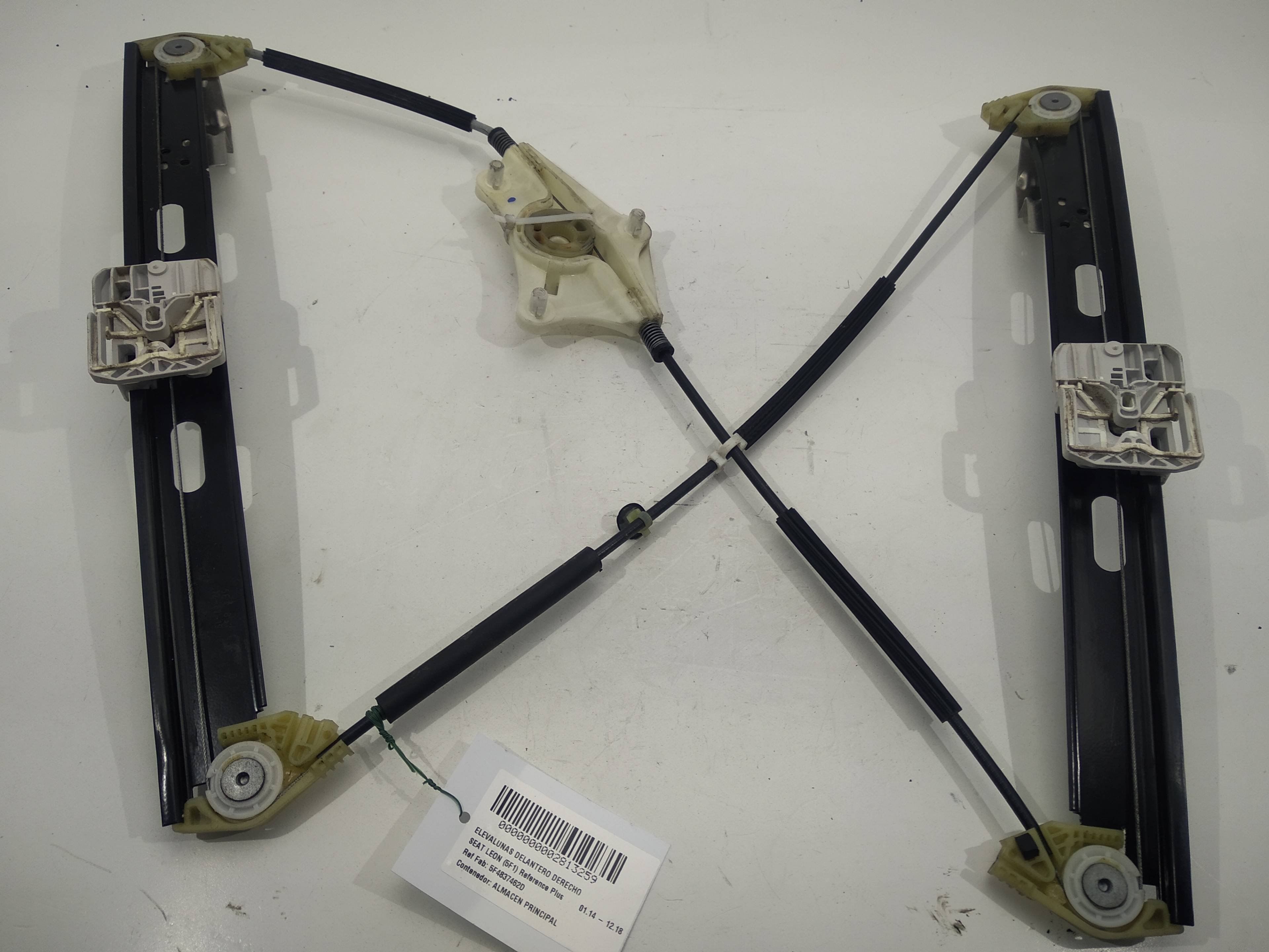 SEAT Leon 3 generation (2012-2020) Front Right Door Window Regulator 5F4837462D, 5F4837462D, 5F4837462D 19309876