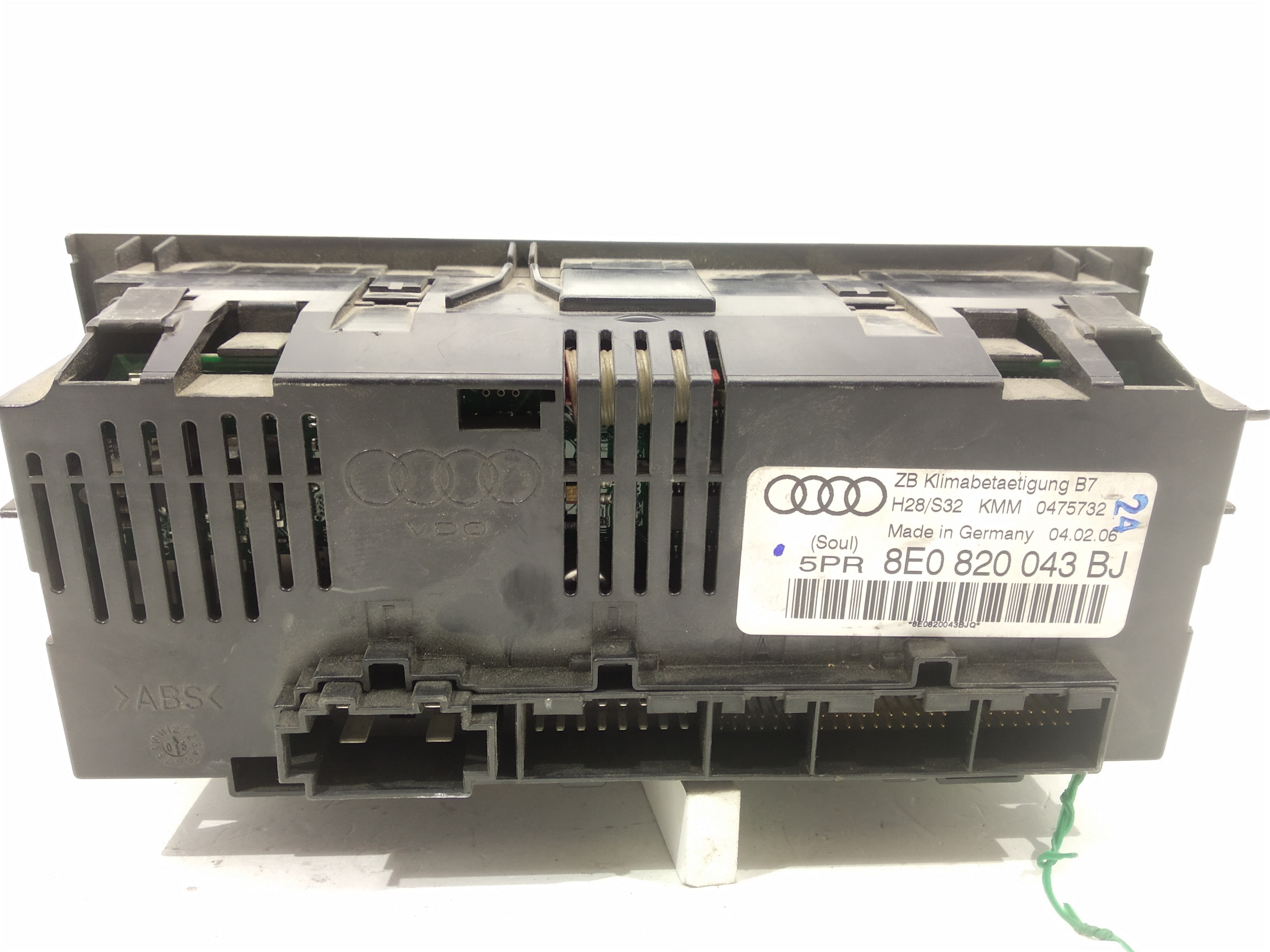 AUDI A4 B6/8E (2000-2005) Unité de climatisation 8E0820043BJ,8E0820043BJ,8E0820043BJ 24512619