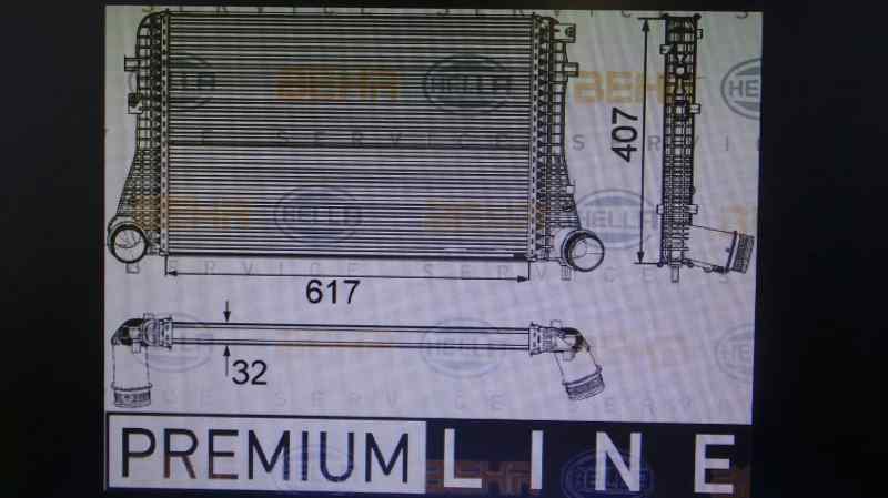 VOLKSWAGEN Passat B6 (2005-2010) Радиатор интеркулера 3C0145805AD,3C0145805AD,3C0145805AD 24664124