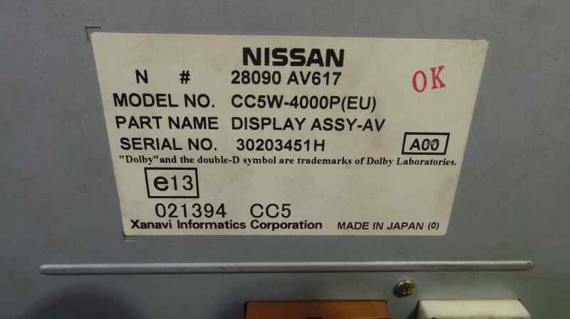 NISSAN Primera P12 (2001-2008) Другие внутренние детали 28090AV617, 28090AV617 24664057