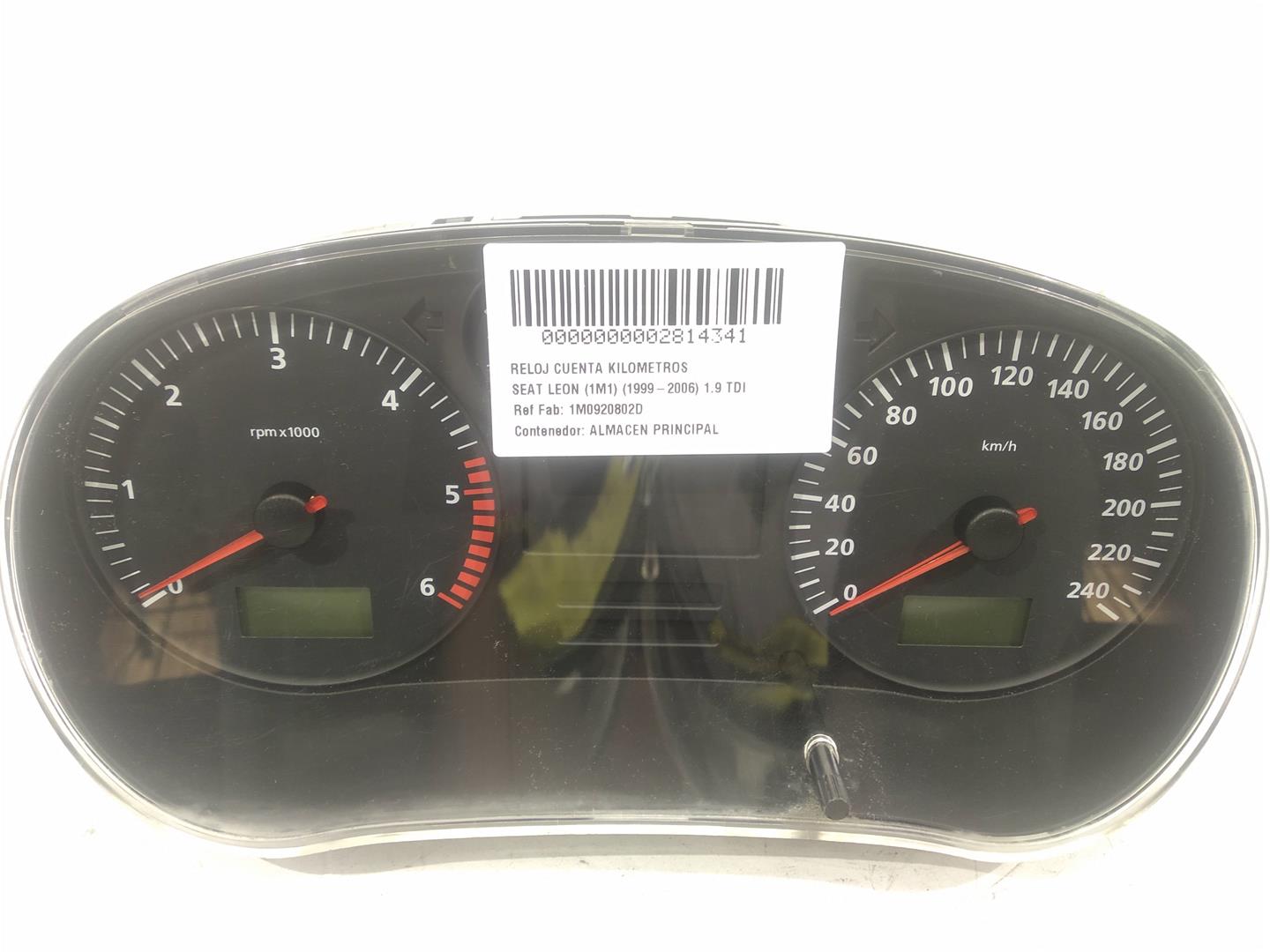 SEAT Leon 1 generation (1999-2005) Speedometer 1M0920802D, 1M0920802D, 1M0920802D 19310860