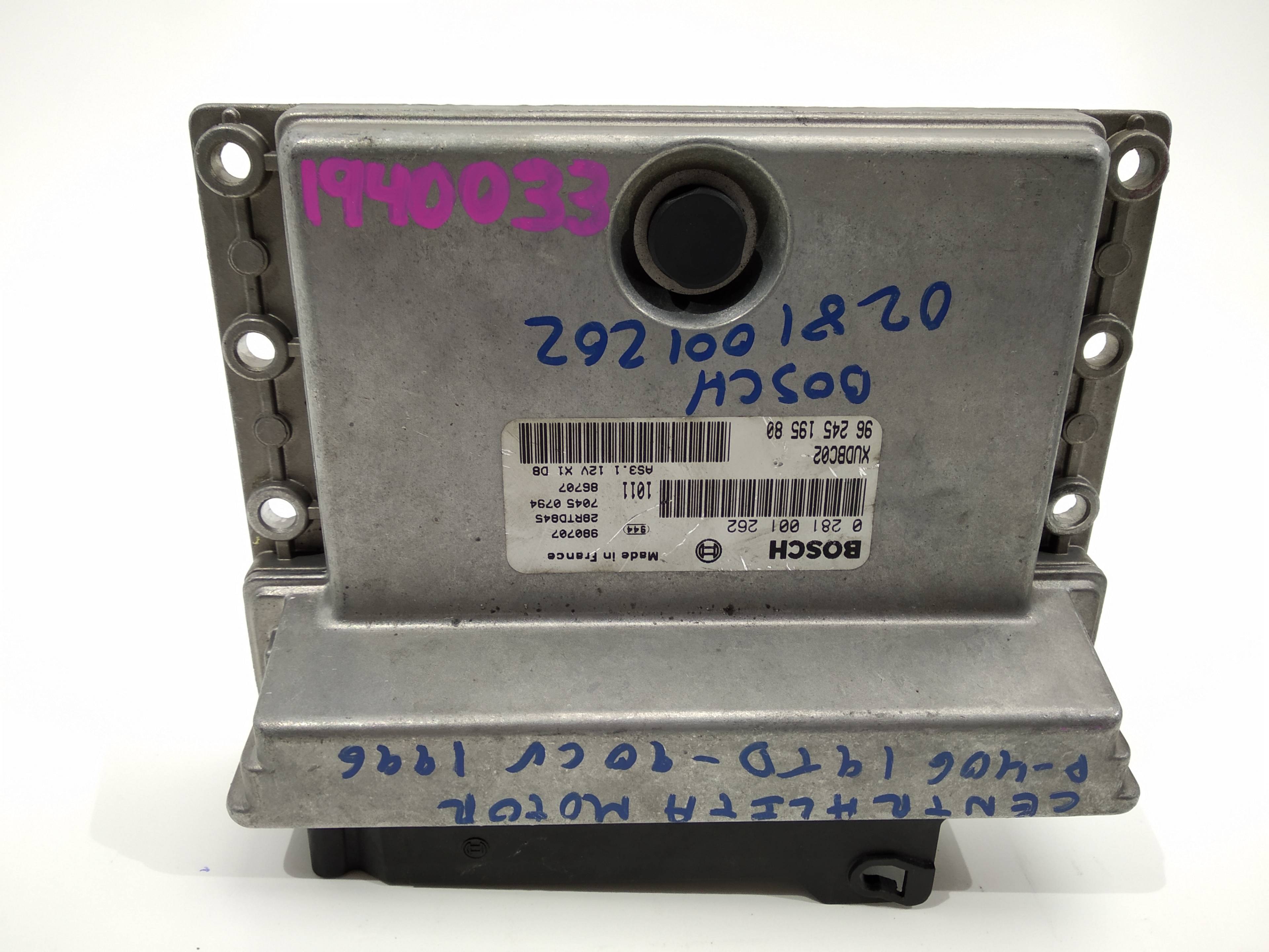 PEUGEOT 406 1 generation (1995-2004) Engine Control Unit ECU 0281001262,0281001262,0281001262 19099860