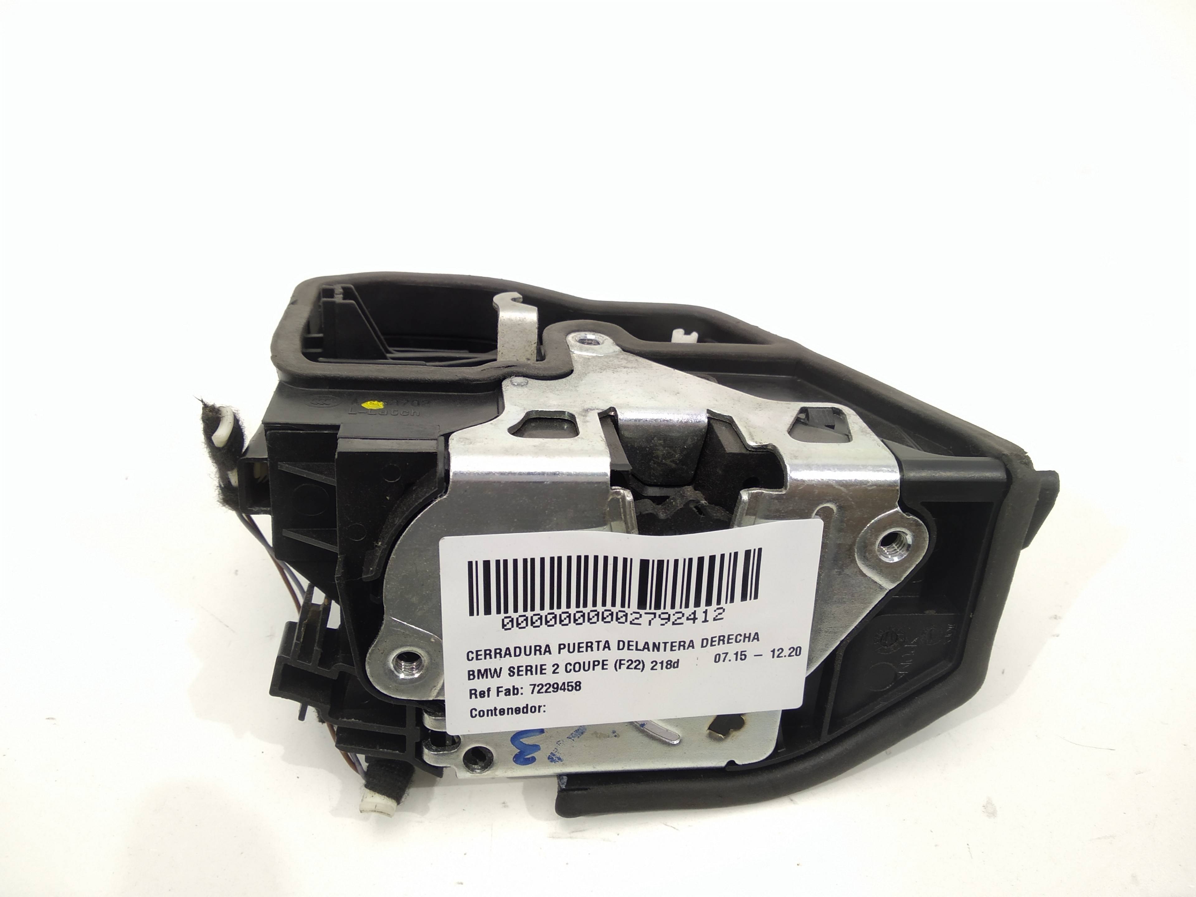 BMW 2 Series F22/F23 (2013-2020) Front Right Door Lock 7229458, 7229458 19290894