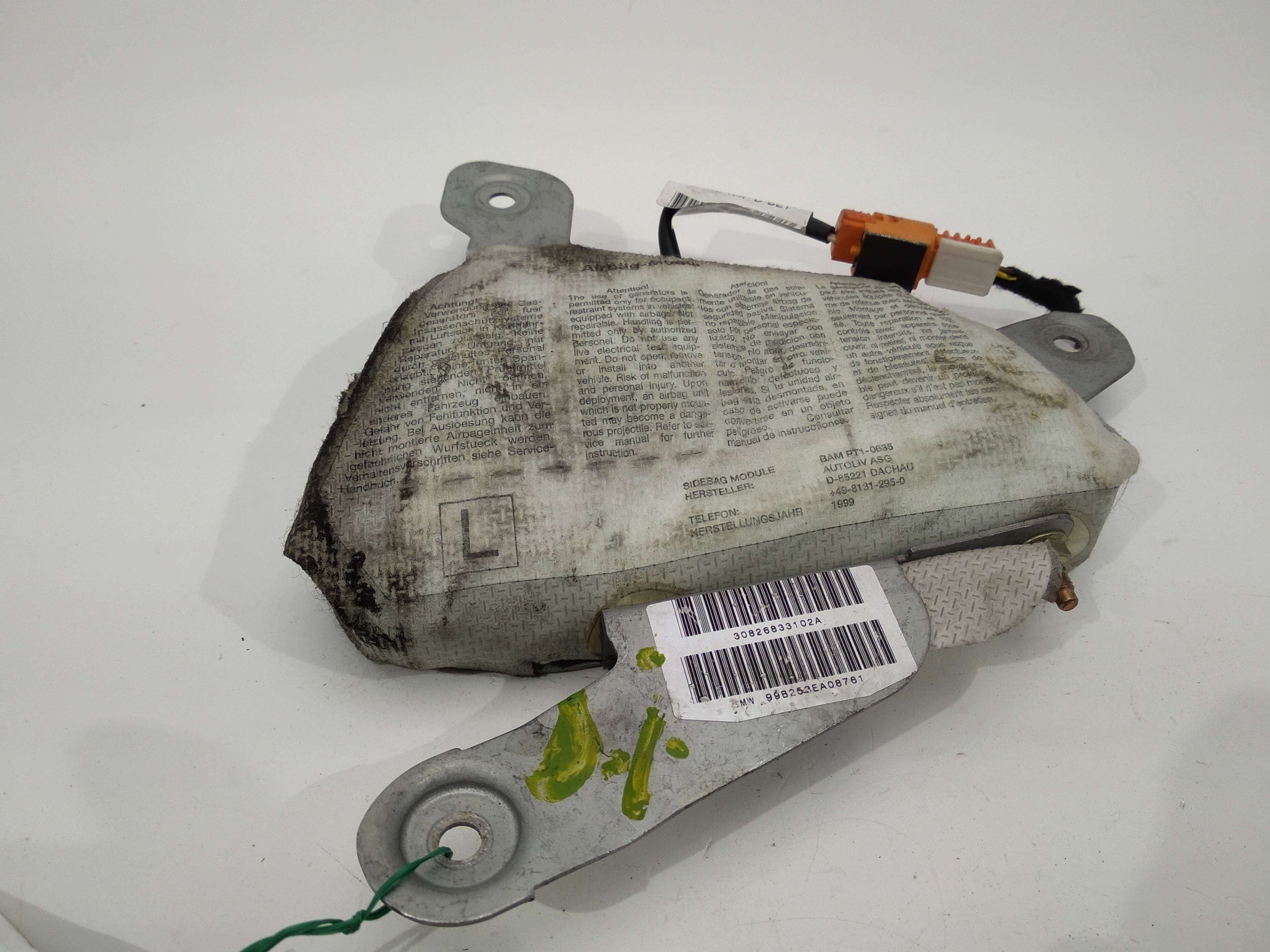 BMW 5 Series E39 (1995-2004) Fram vänster dörr Airbag SRS 30826833102A, 30826833102A, 30826833102A 19333721