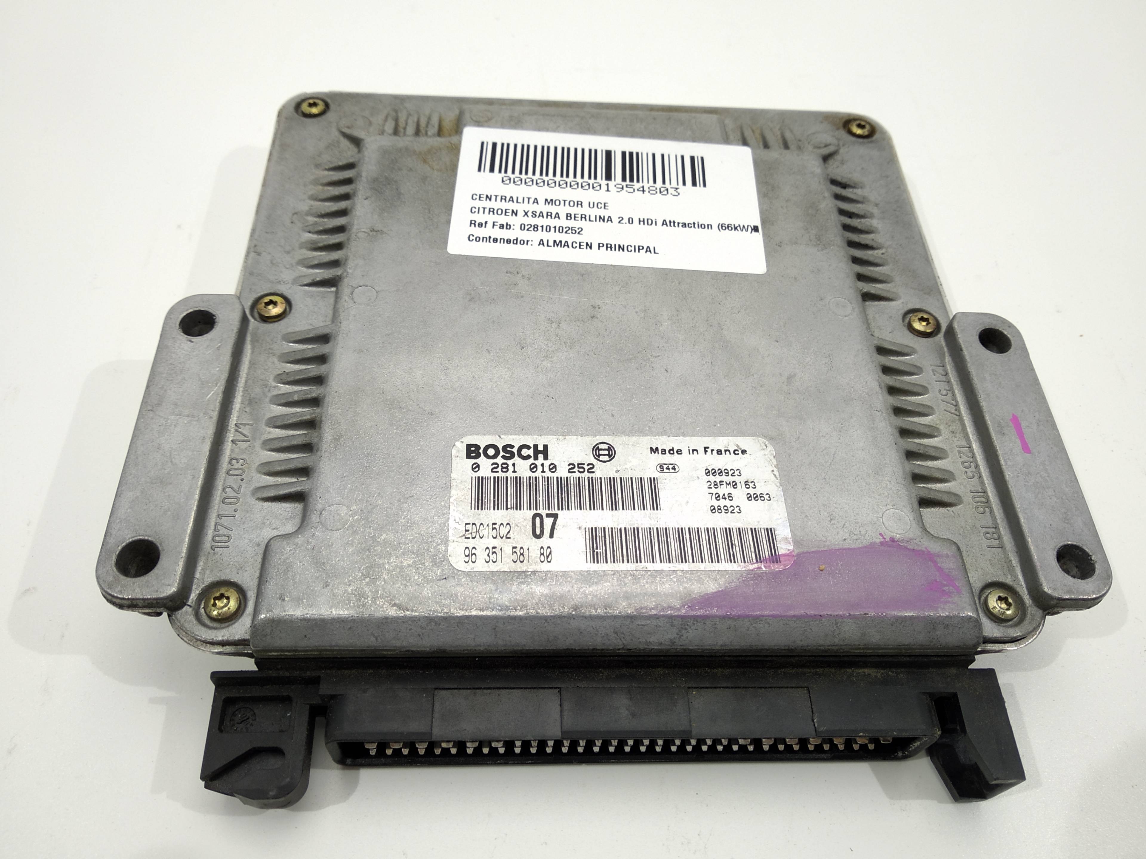 CITROËN Xsara 1 generation (1997-2004) Engine Control Unit ECU 0281010252, 0281010252, 0281010252 19107426