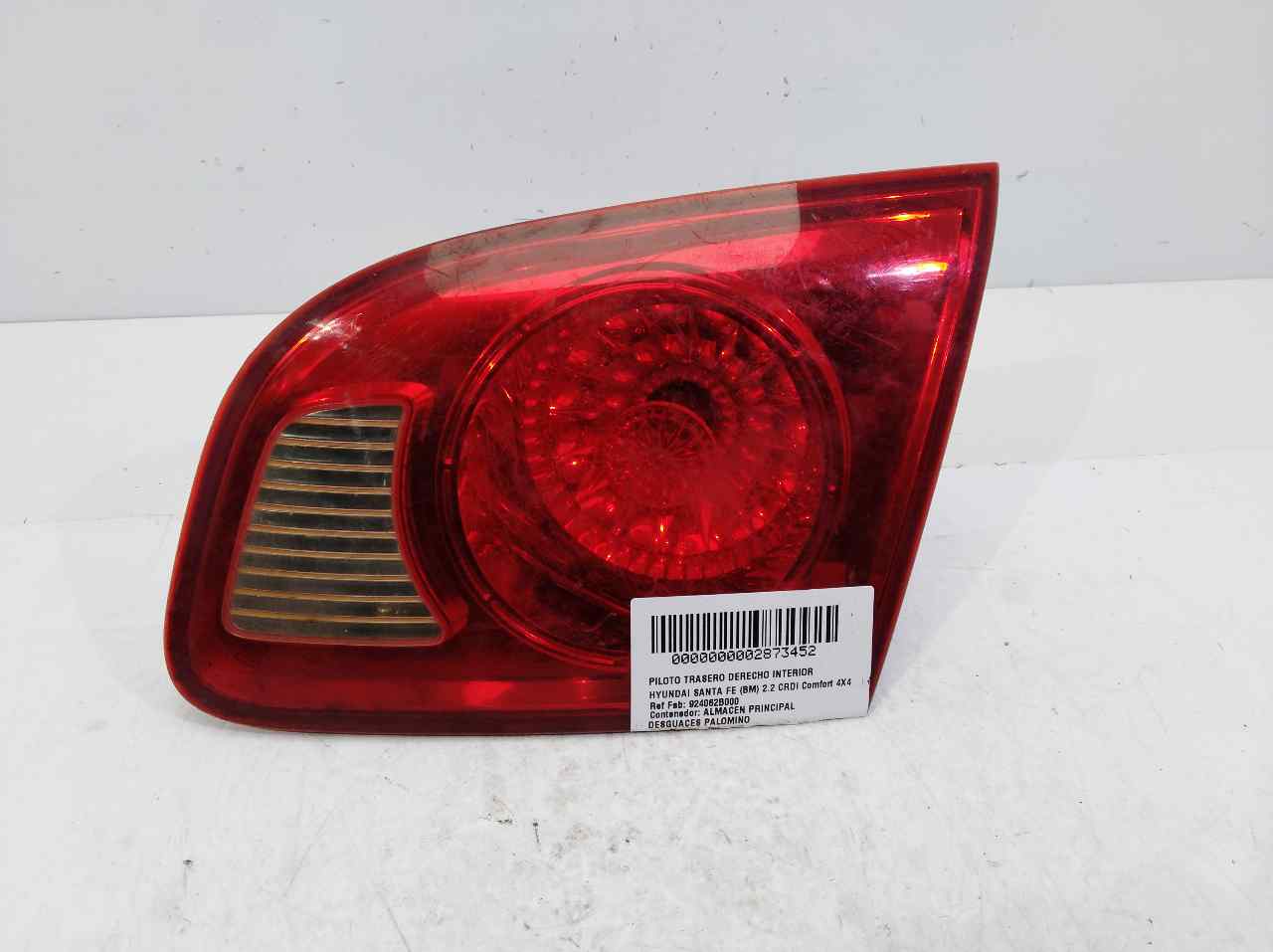 HYUNDAI Santa Fe CM (2006-2013) Rear Right Taillight Lamp 924062B000 25300780