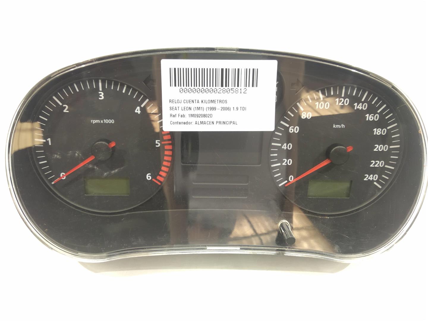 SEAT Leon 1 generation (1999-2005) Speedometer 1M0920802D, 1M0920802D, 1M0920802D 19306227
