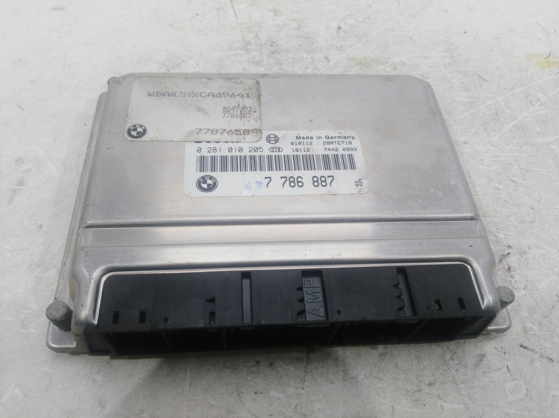 BMW 3 Series E46 (1997-2006) Engine Control Unit ECU 0281010205,0281010205 19318713