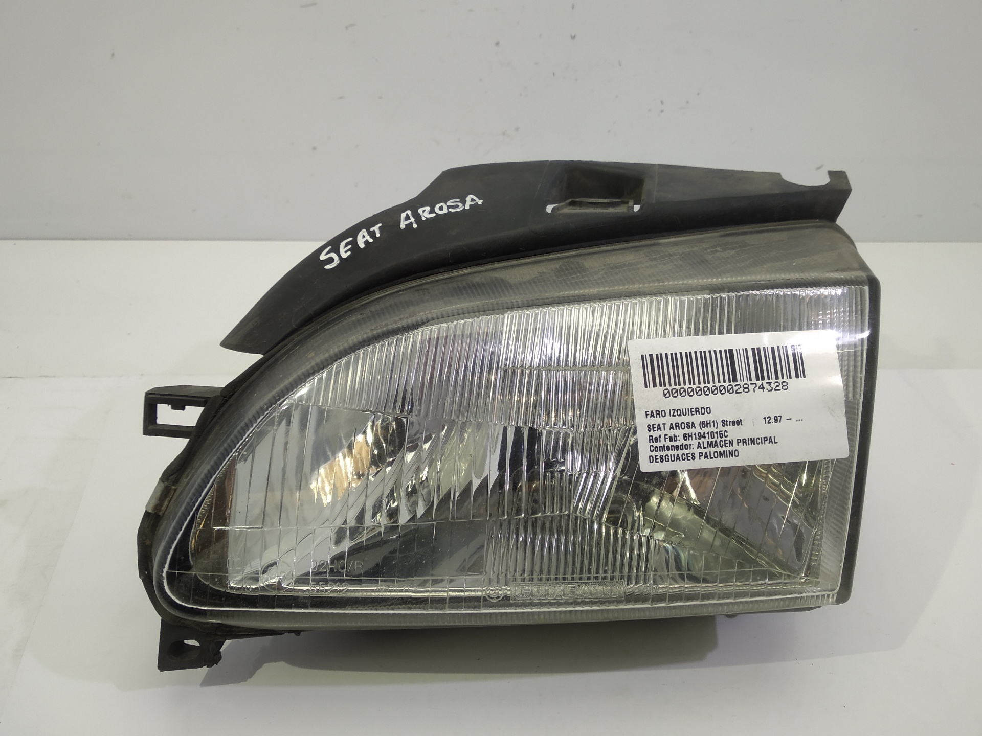 SEAT Arosa 6H (1997-2004) Front Left Headlight 6H1941015C 25304254