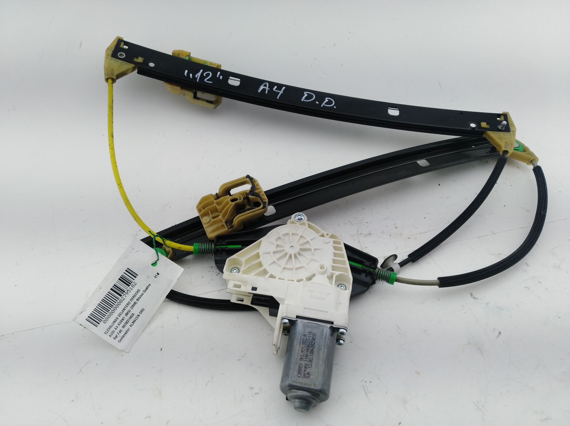 AUDI A5 8T (2007-2016) Front Right Door Window Regulator 8K0837462A,8K0837462A,8K0837462A 19293717