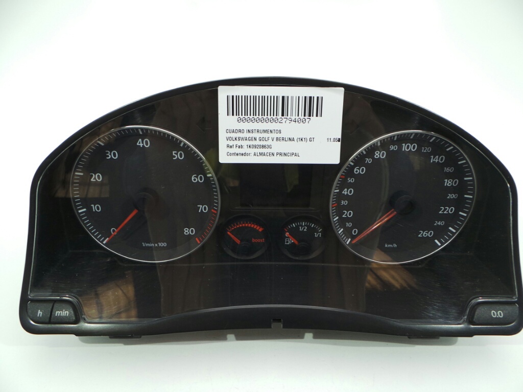 VOLKSWAGEN Golf 5 generation (2003-2009) Speedometer 1K0920863G, 1K0920863G, 1K0920863G 24603385