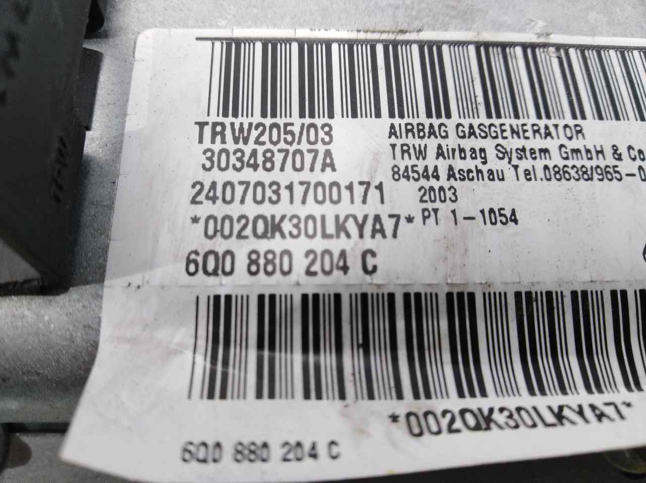 VOLKSWAGEN Polo 4 generation (2001-2009) Другая деталь 6Q0880204C, 6Q0880204C, 6Q0880204C 24513401