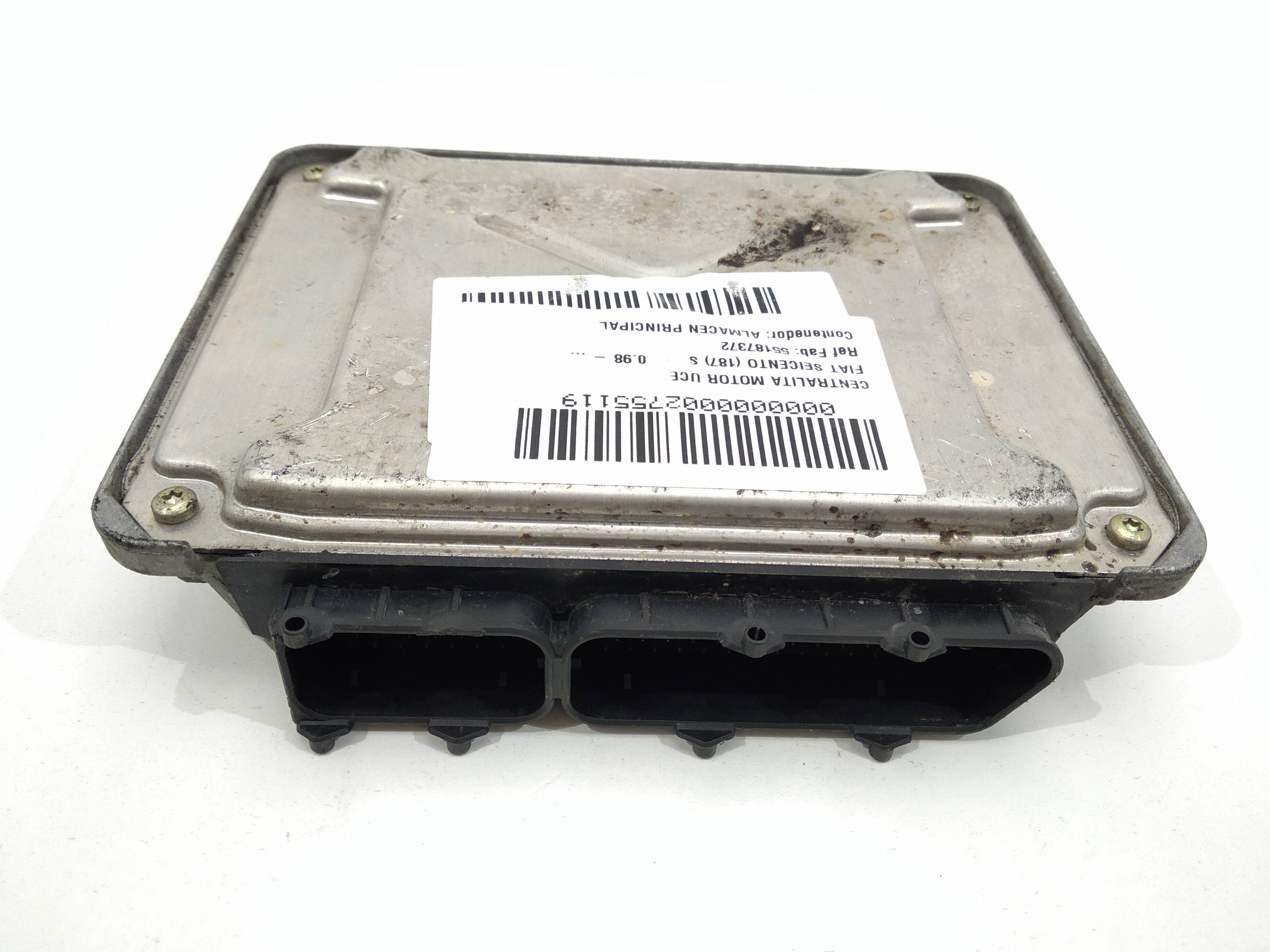 FIAT Seicento 1 generation (1998-2010) Блок керування двигуном ECU 55187372,55187372,55187372 19259143