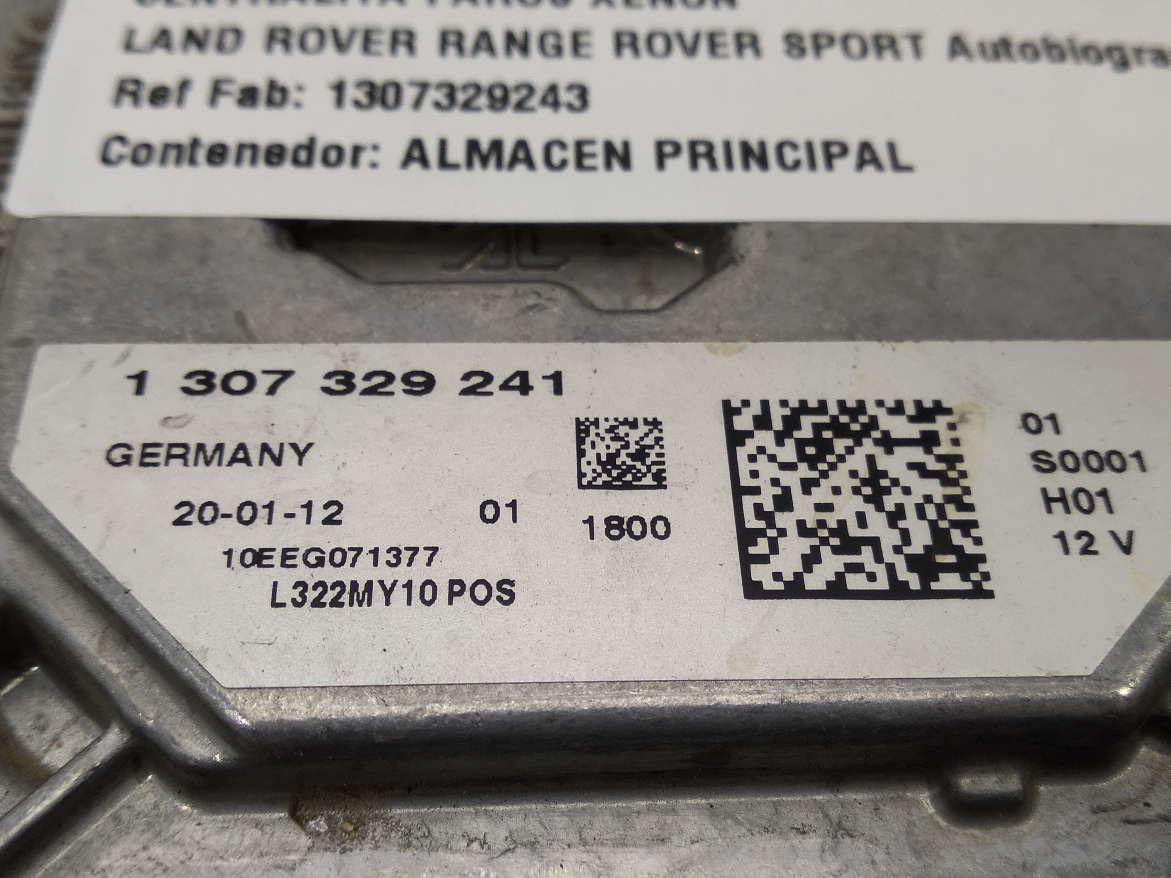 LAND ROVER Range Rover Evoque L538 (1 gen) (2011-2020) Xenonljuskontrollenhet 1307329243, 1307329243 19339743