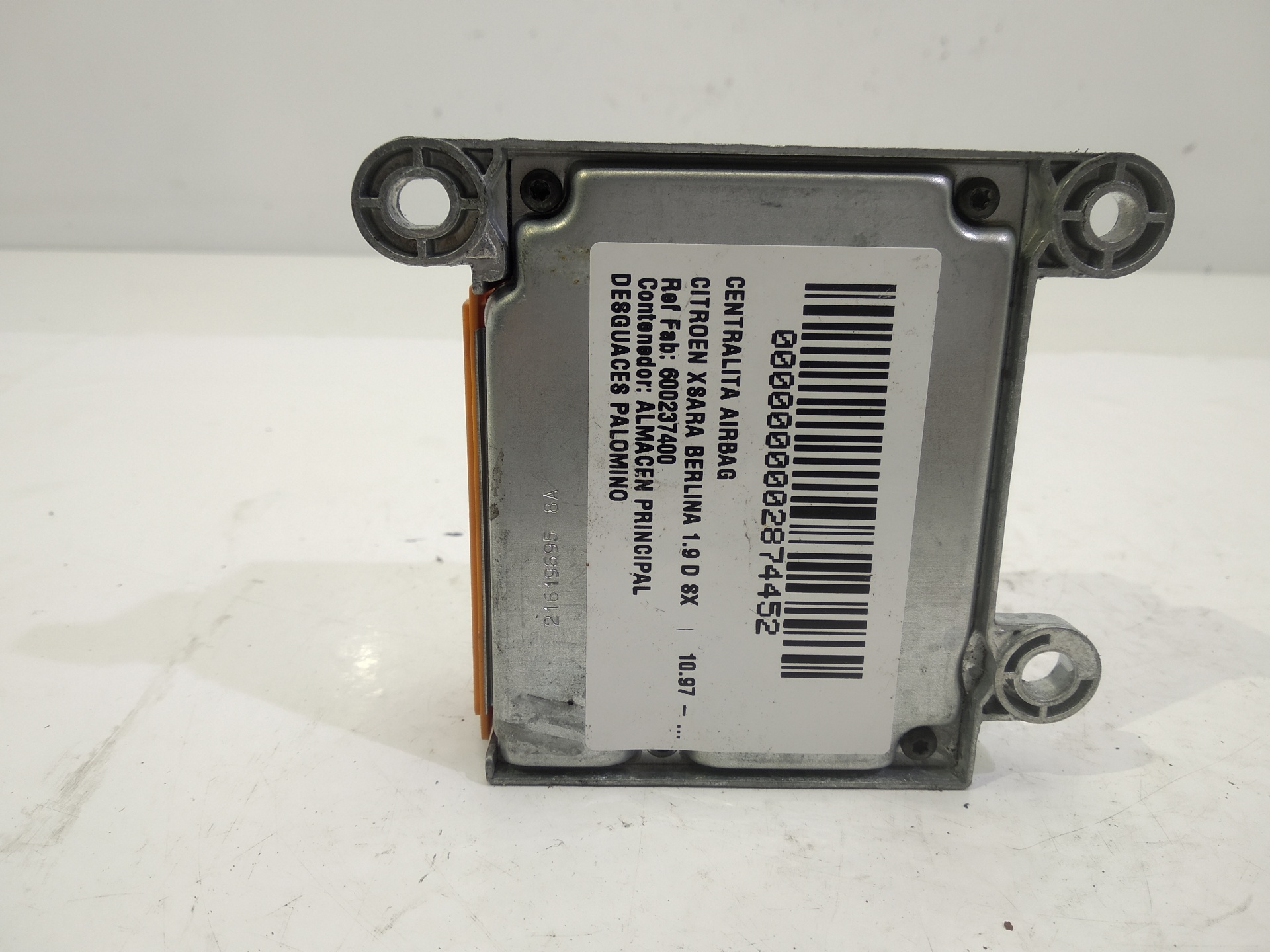 CITROËN Xsara 1 generation (1997-2004) SRS Control Unit 600237400 25304176