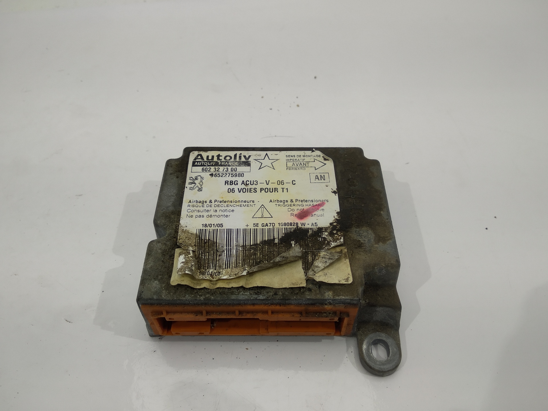 PEUGEOT 206 1 generation (1998-2009) SRS Control Unit 602327300, 602327300, 602327300 24514665