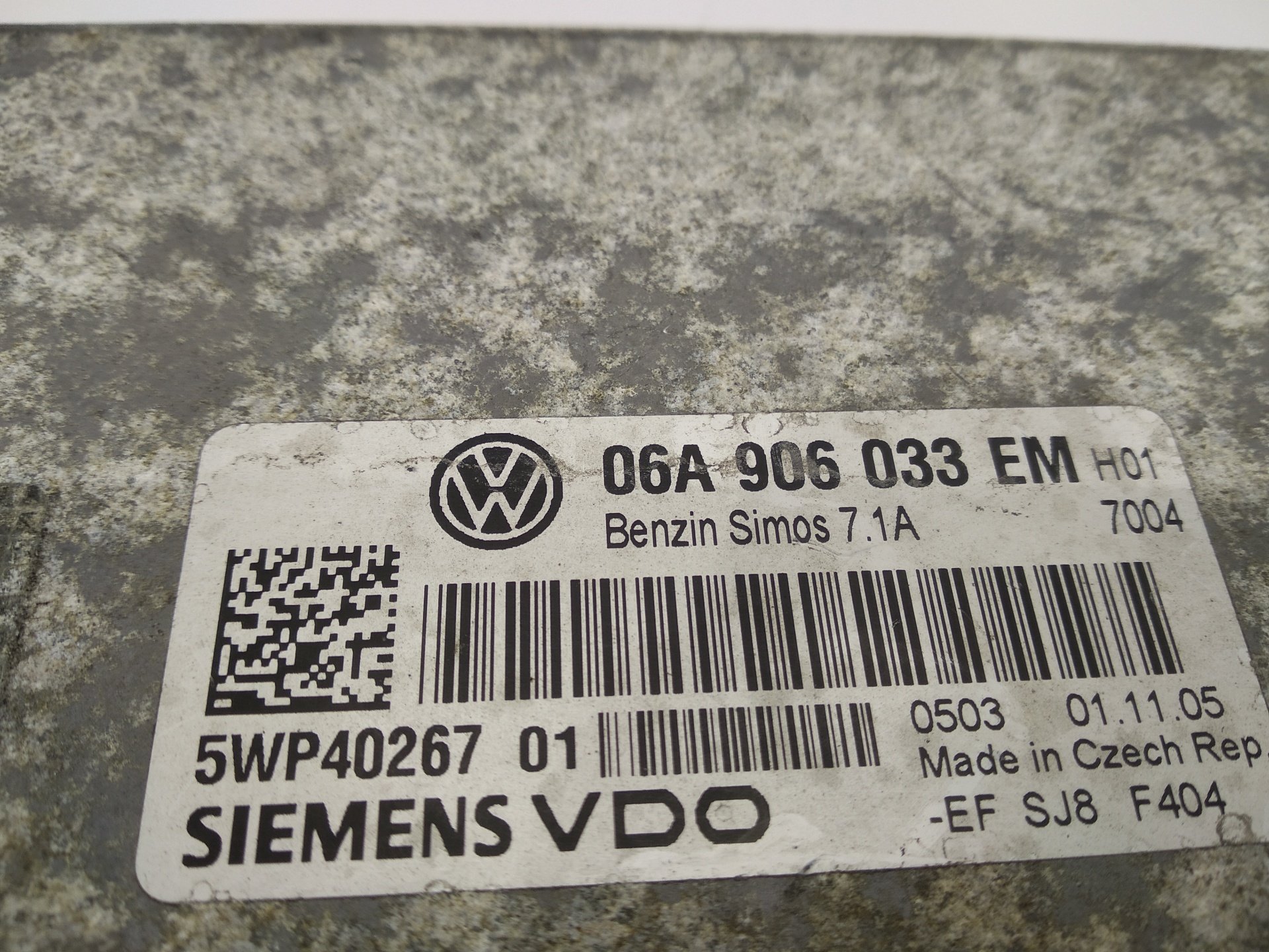 VOLKSWAGEN Golf 5 generation (2003-2009) Motorkontrolenhed ECU 06A906033EM,06A906033EM,06A906033EM 23666023