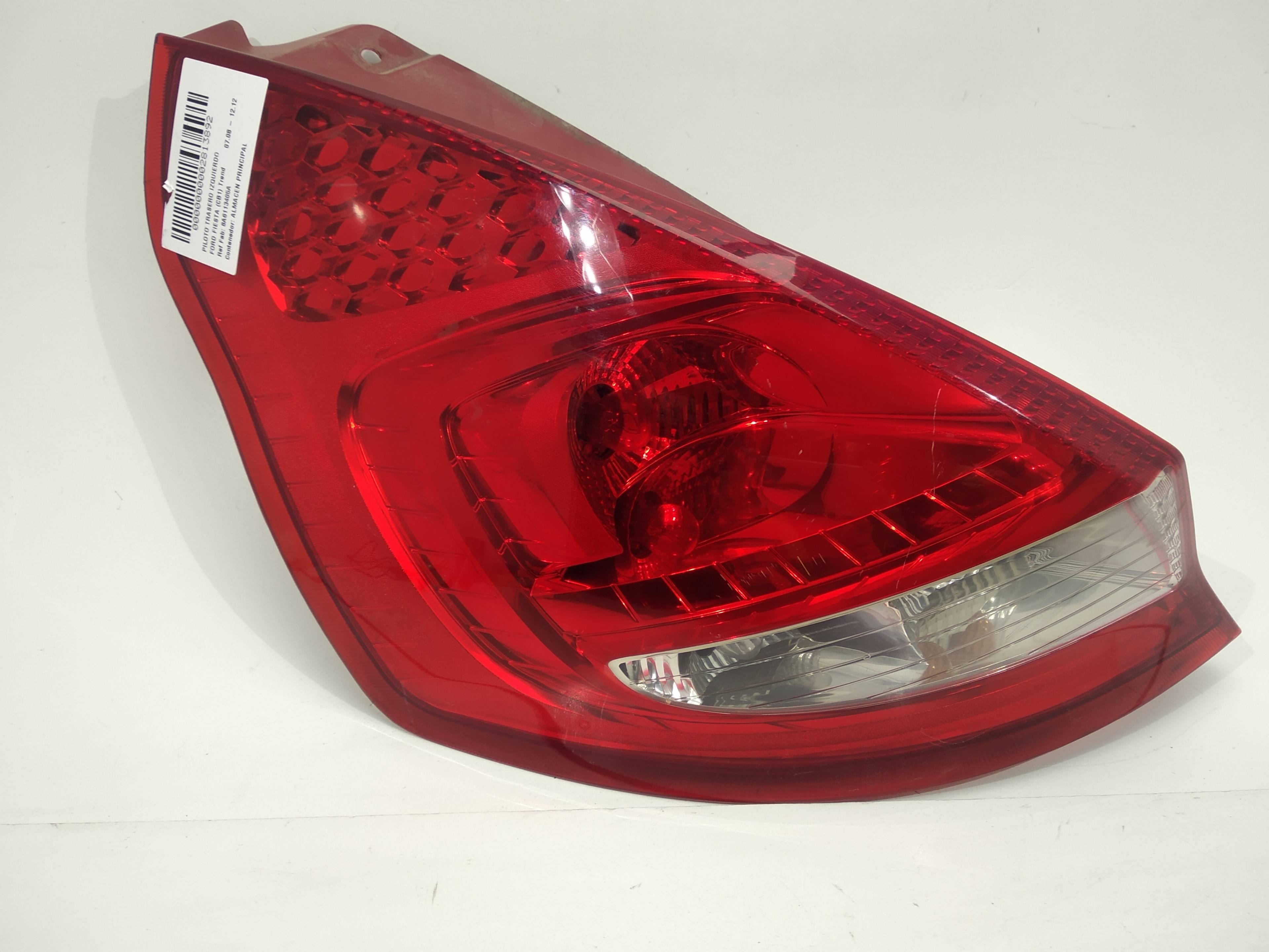 FORD Fiesta 5 generation (2001-2010) Rear Left Taillight 8A6113405A, 8A6113405A, 8A6113405A 19311478