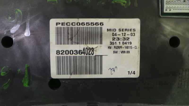 RENAULT Megane 2 generation (2002-2012) Спидометр 8200364023 19132099