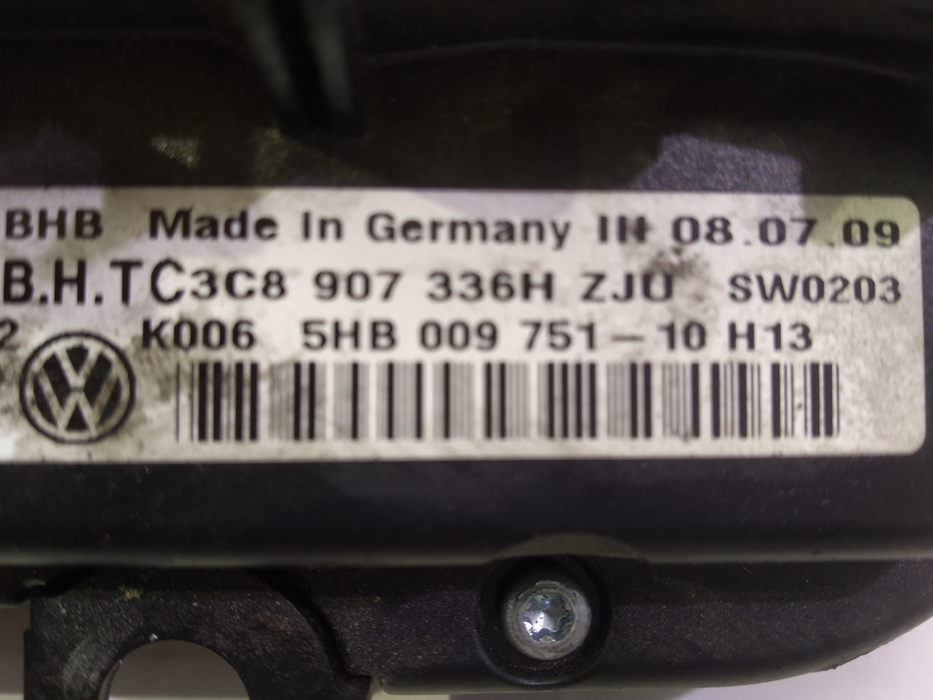 VOLKSWAGEN Golf 5 generation (2003-2009) Klimakontrollenhet 3C8907336H 25300639