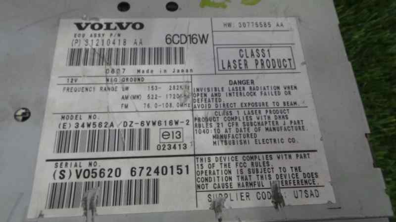 VOLVO S40 2 generation (2004-2012) Other part 31210418AA 25282531