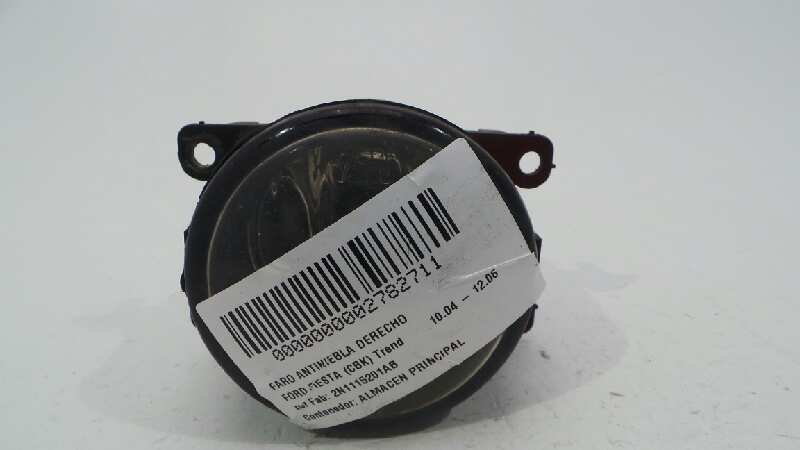 FORD Fiesta 5 generation (2001-2010) Противотуманка бампера передняя правая 2N1115201AB, 2N1115201AB 19286210