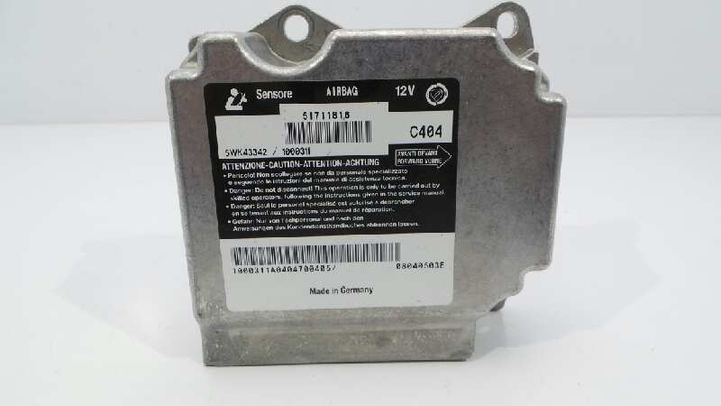 FIAT Stilo 1 generation (2001-2010) SRS Control Unit 51711816, 51711816, 51711816 19248444