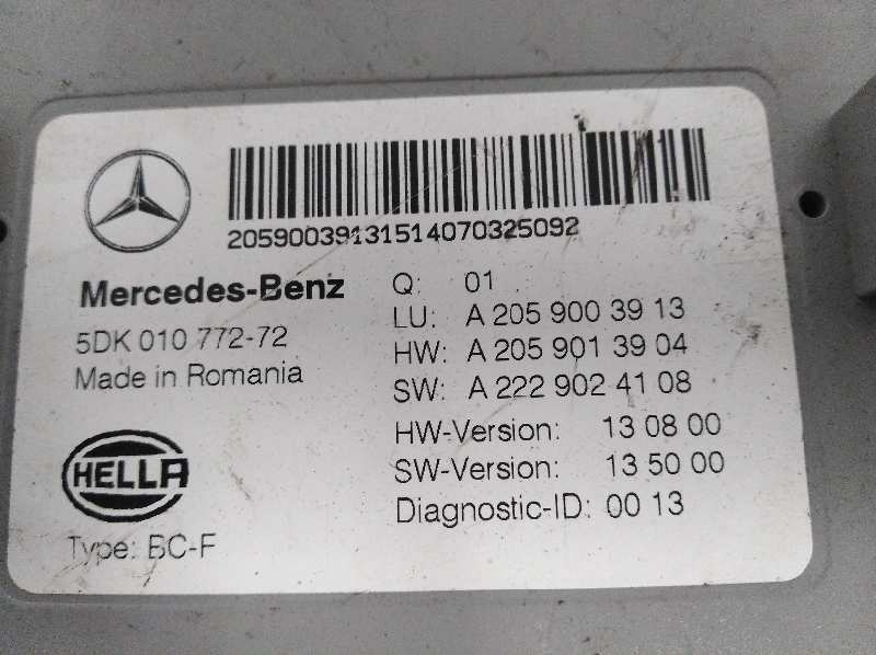 MERCEDES-BENZ C-Class W205/S205/C205 (2014-2023) Fuse Box A2059003913,A2059003913 19271733