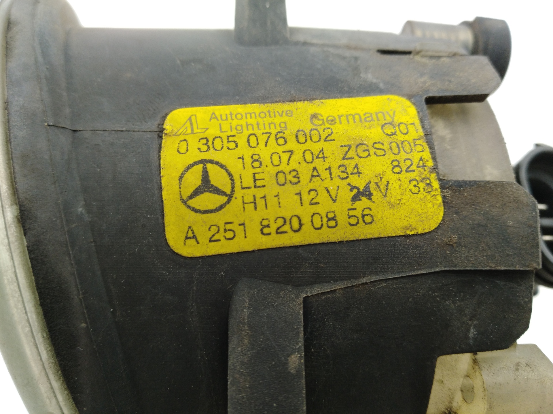 MERCEDES-BENZ A-Class W169 (2004-2012) Противотуманка бампера передняя правая A2518200856,A2518200856,A2518200856 24666052