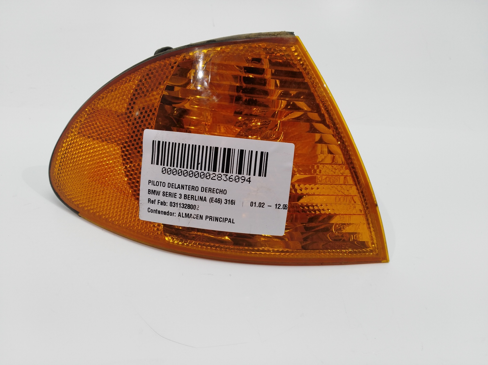 BMW 3 Series E46 (1997-2006) Front Right Fender Turn Signal 63136902766, 63136902766, 63136902766 19323398