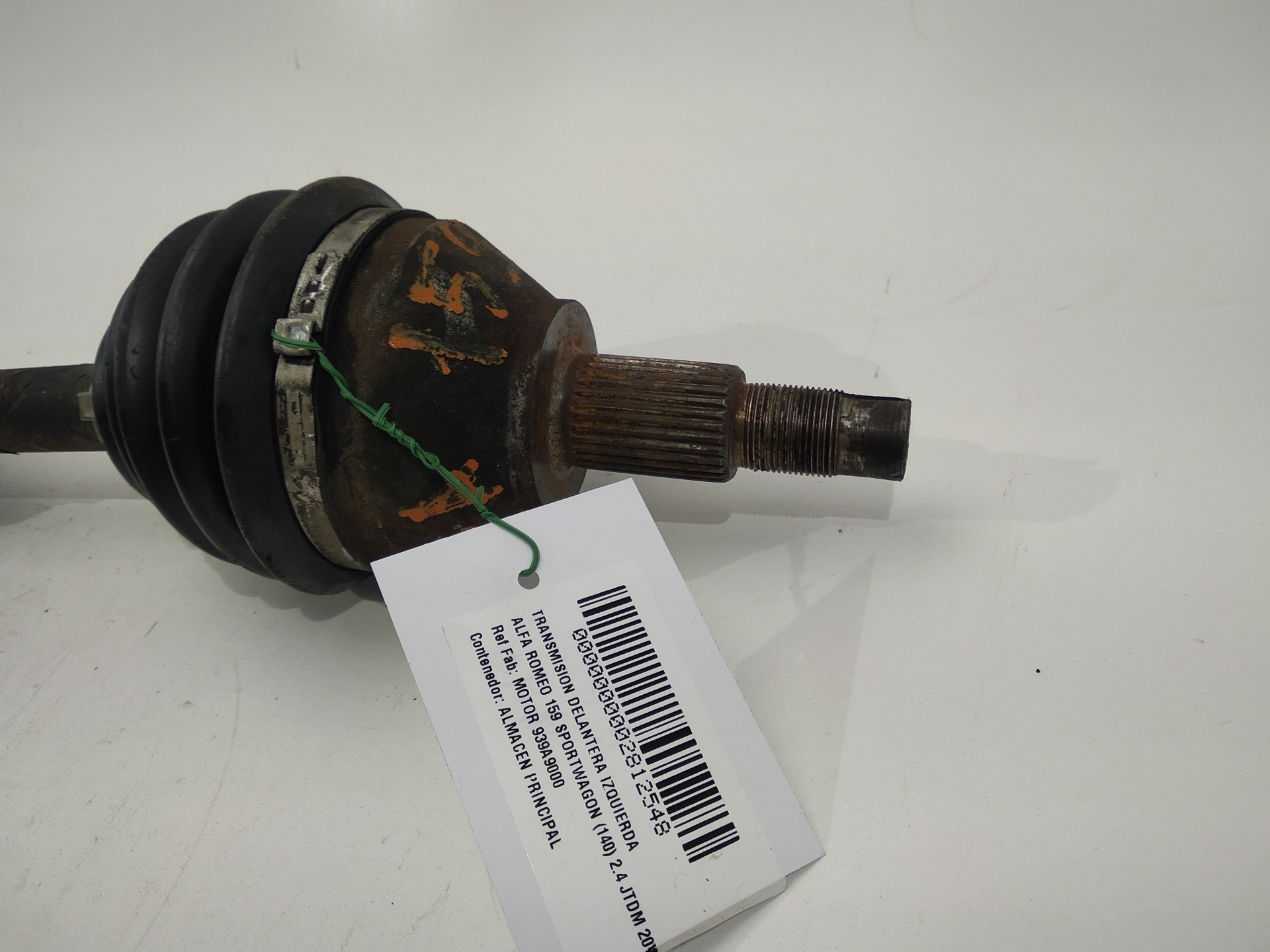 ALFA ROMEO 159 1 generation (2005-2011) Front Left Driveshaft MOTOR939A9000 25297183