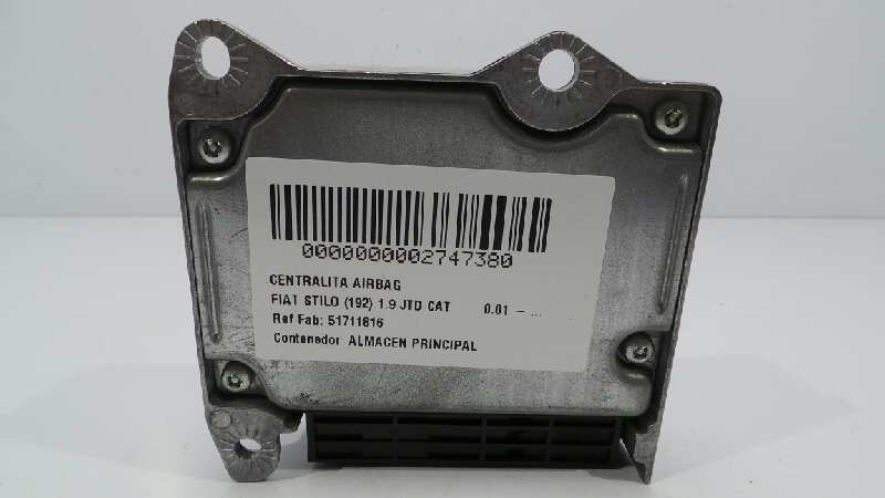 FIAT Stilo 1 generation (2001-2010) SRS kontrollenhet 51711816, 51711816, 51711816 19248444