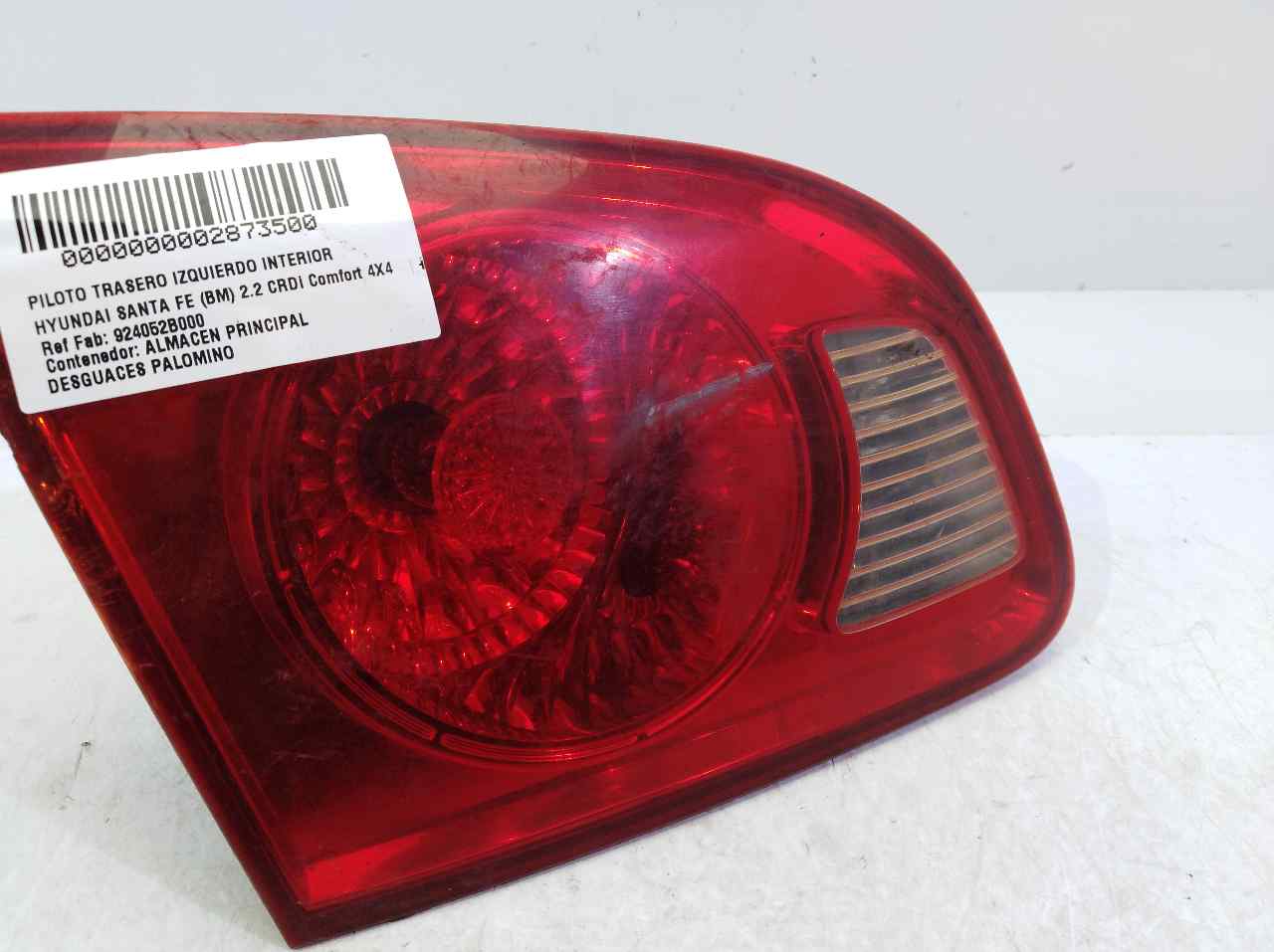 HYUNDAI Santa Fe CM (2006-2013) Rear Left Taillight 924052B000 25300820