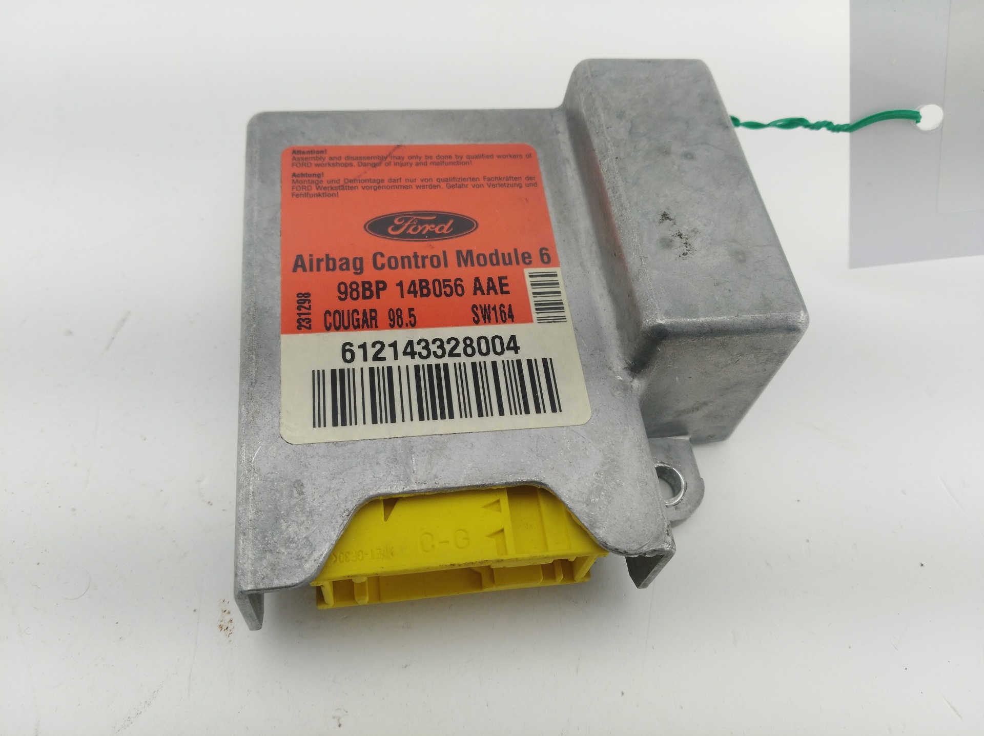 FORD Cougar 9 generation (1998-2002) SRS Control Unit 98BP14B056AAE, 98BP14B056AAE, 98BP14B056AAE 24666334