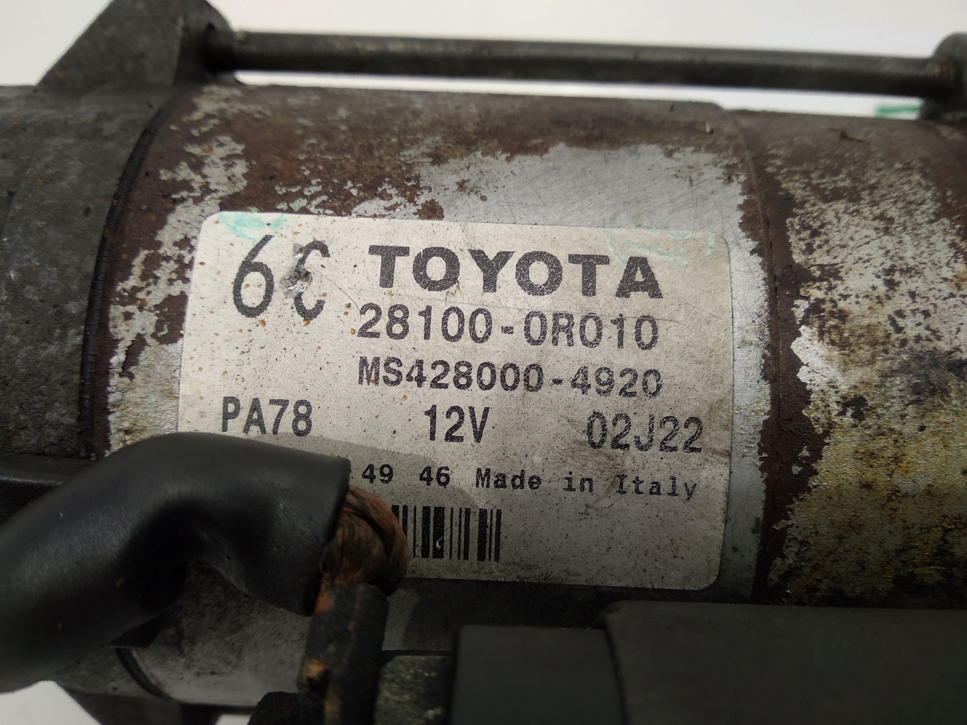 TOYOTA Verso 1 generation (2009-2015) Starteris 281000R010, 281000R010, 281000R010 24513611