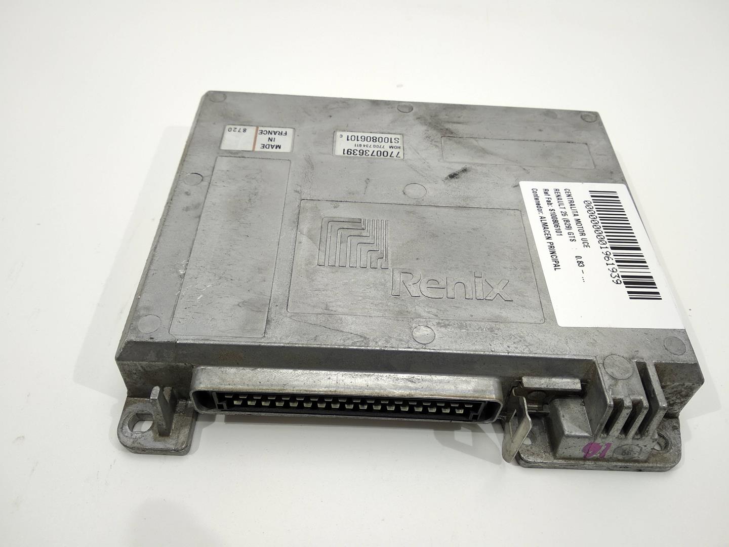 RENAULT 25 1 generation (1984-1992) Variklio kompiuteris S100806101, S100806101, S100806101 24488507