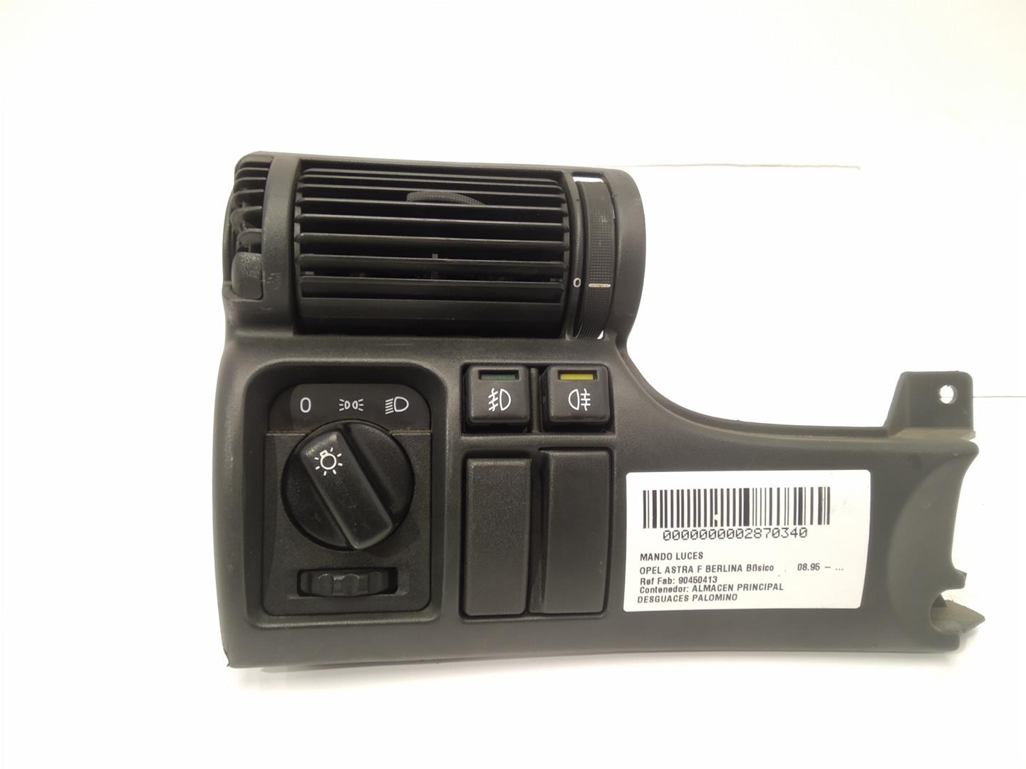 OPEL Astra F (1991-2002) Headlight Switch Control Unit 90450413, 90450413, 90450413 24514492