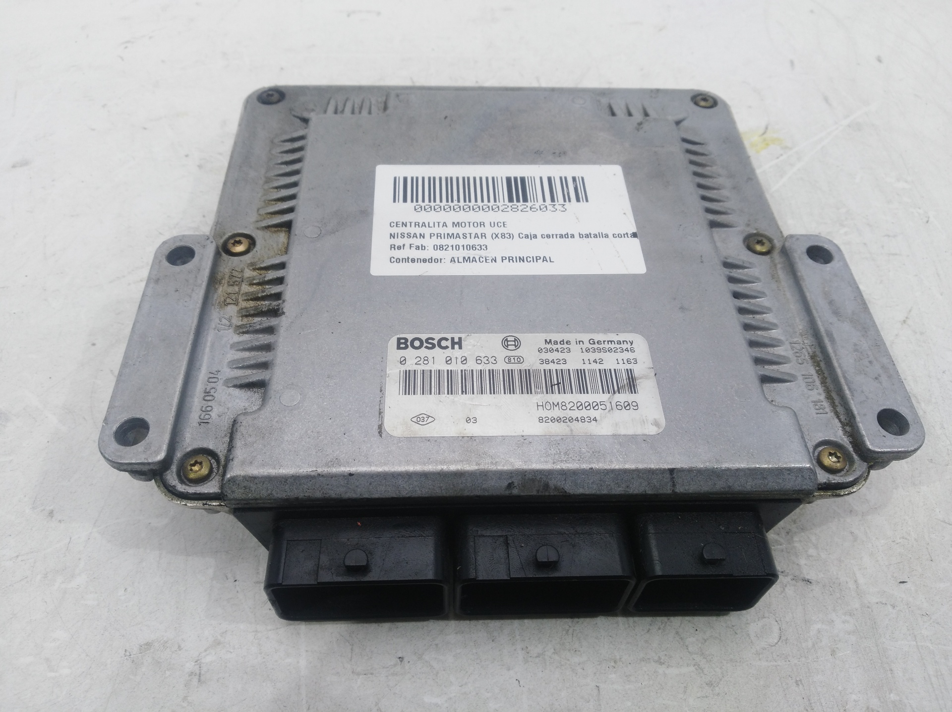 NISSAN Primastar 1 generation (2002-2014) Engine Control Unit ECU 0821010633,0821010633 19318745