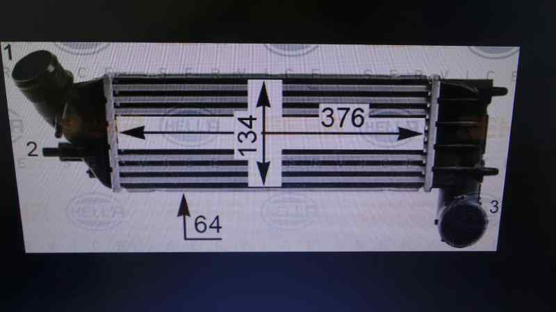 CITROËN C8 1 generation (2002-2014) Interkūlerio radiatorius 1489396080 19104685
