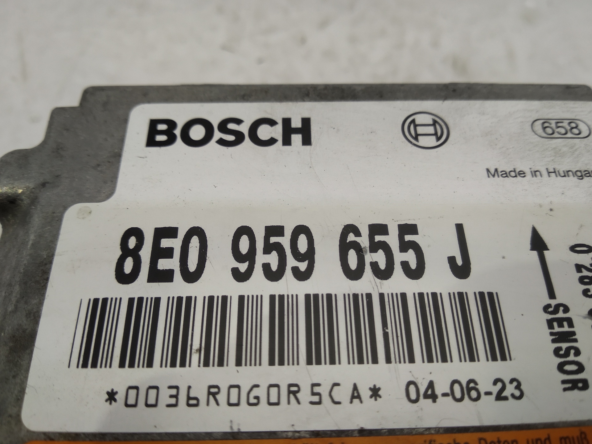 AUDI A4 B6/8E (2000-2005) SRS kontrolenhed 8E0959655J 25304275