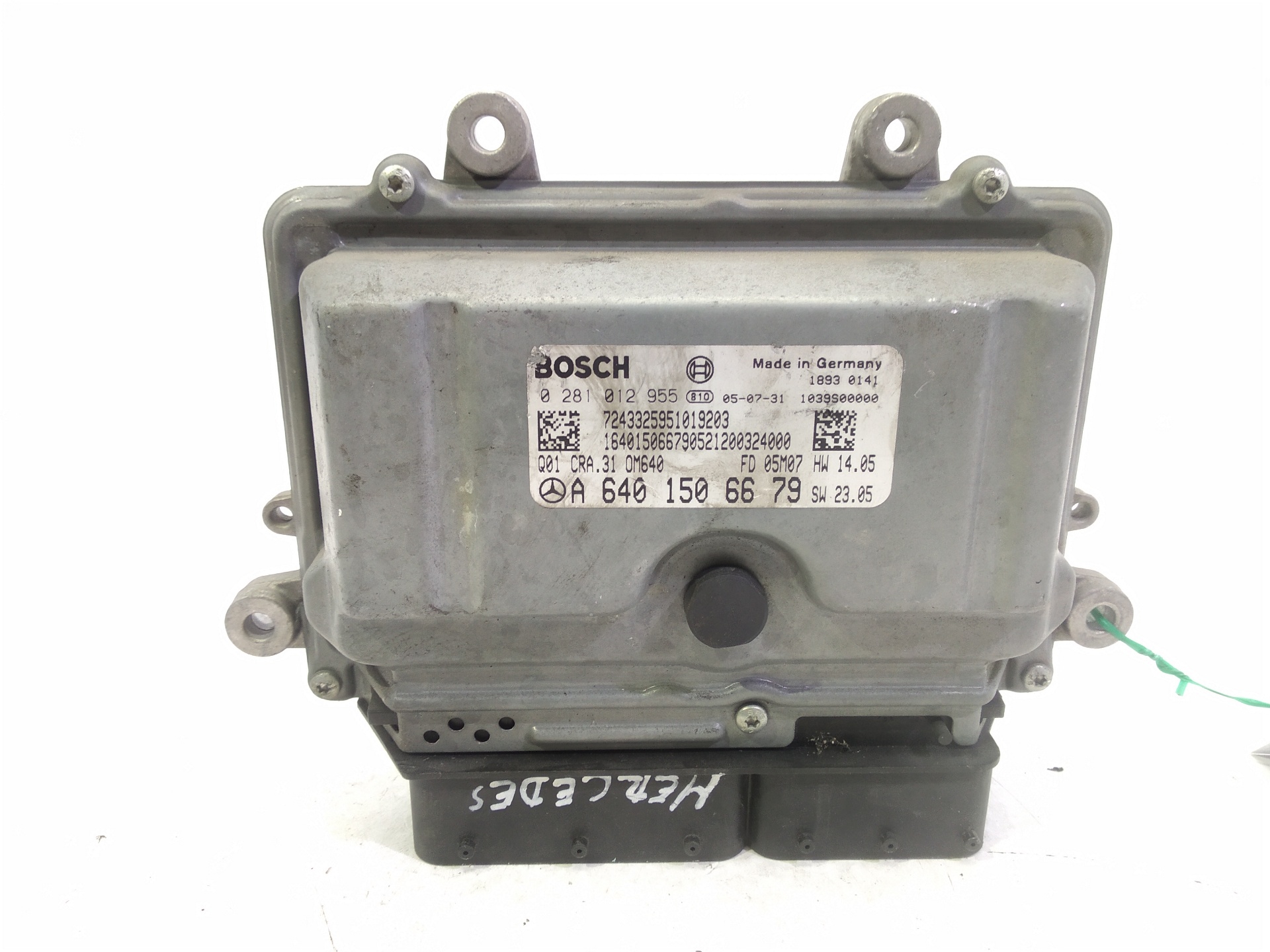 MERCEDES-BENZ A-Class W169 (2004-2012) Motorkontrollenhet ECU 0281012955 25303946