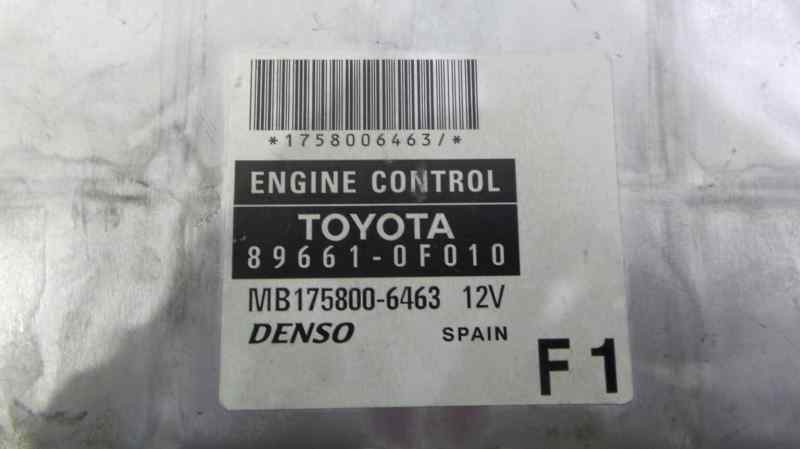 TOYOTA Corolla Verso 1 generation (2001-2009) Variklio kompiuteris 896610F010 19113498