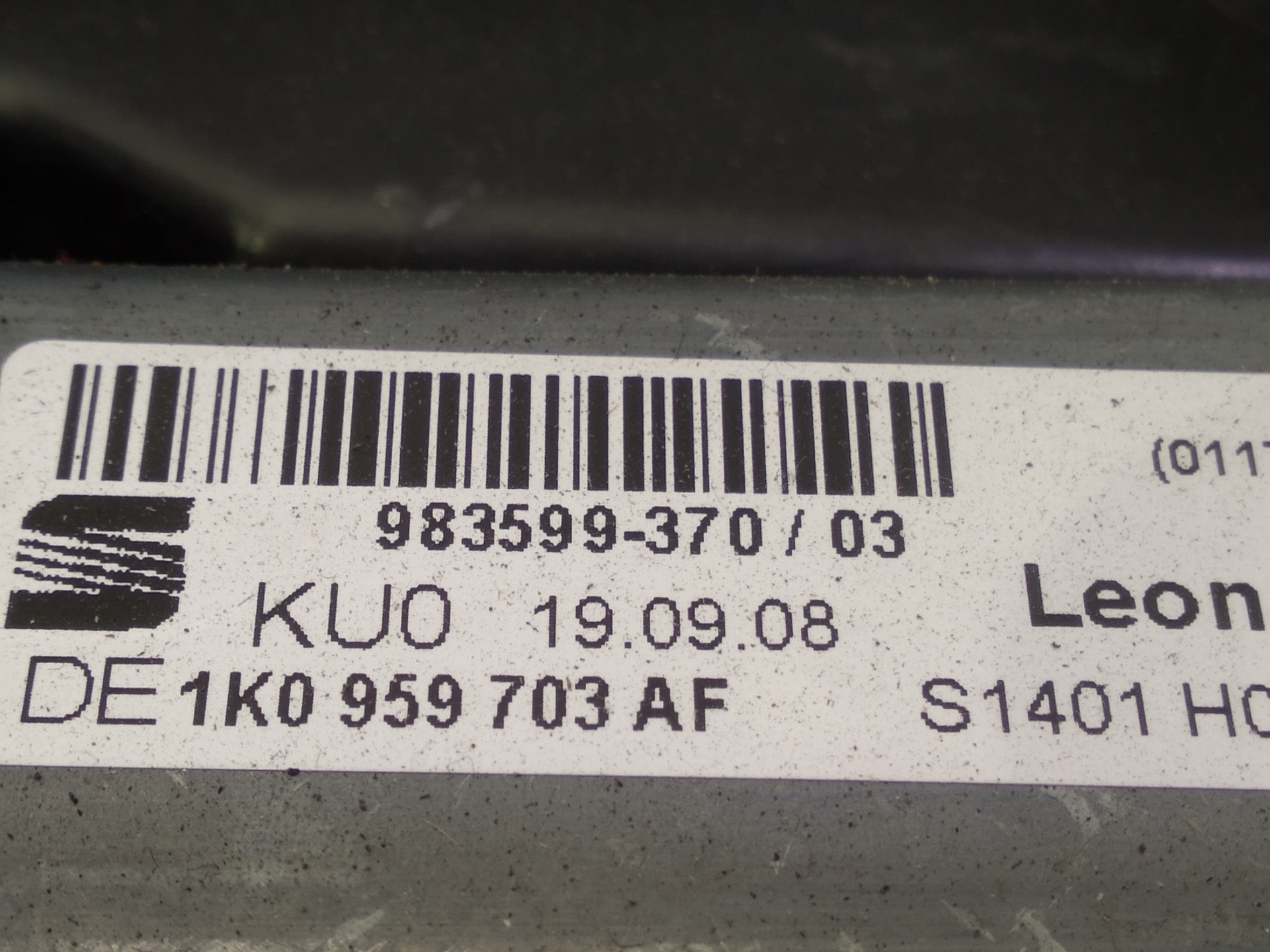 SEAT Leon 2 generation (2005-2012) Стеклоподъемник задней левой двери 1P0867443A 25305174