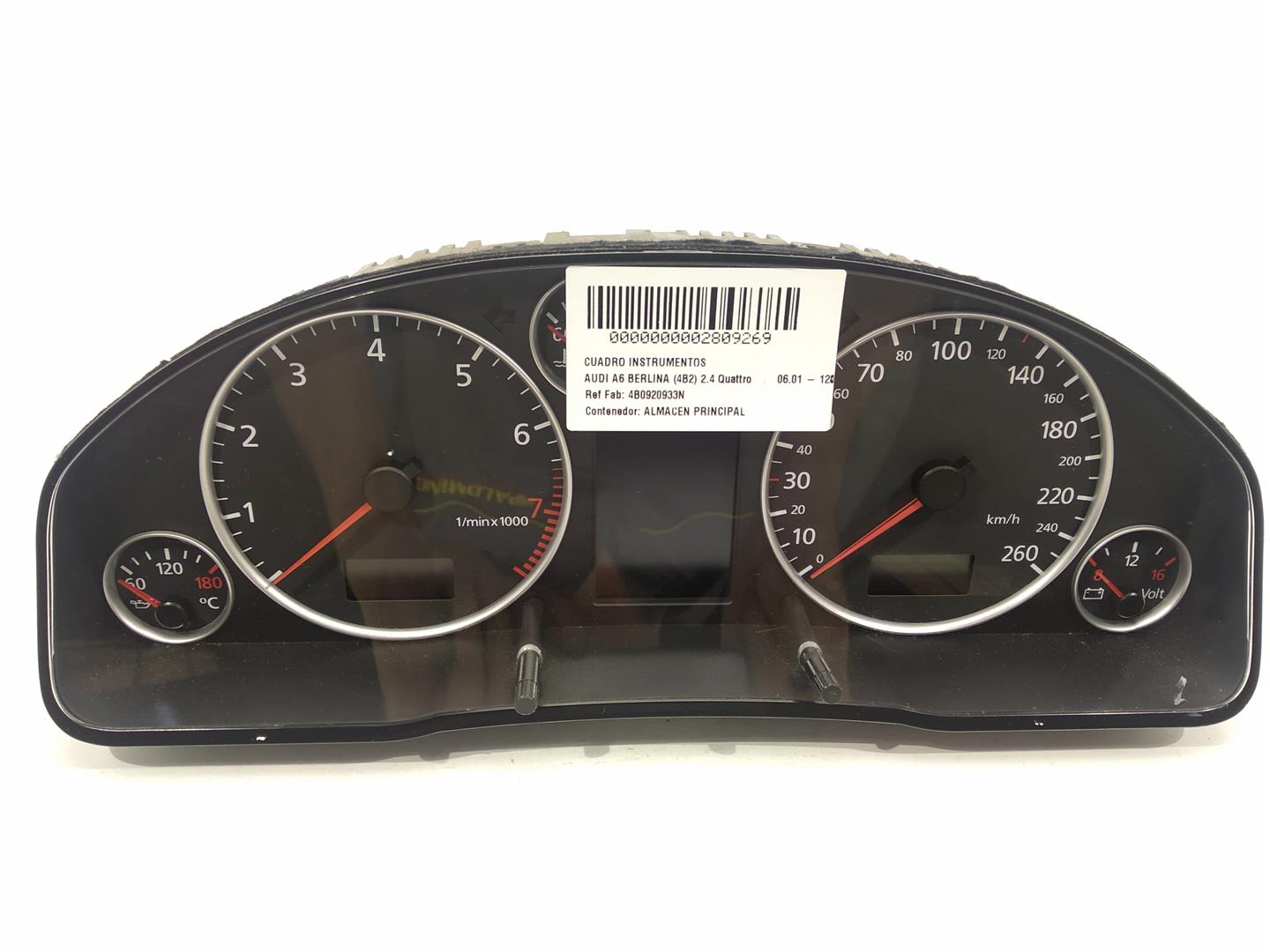 AUDI A6 C5/4B (1997-2004) Speedometer 4B0920933N, 4B0920933N, 200123KM 24603398