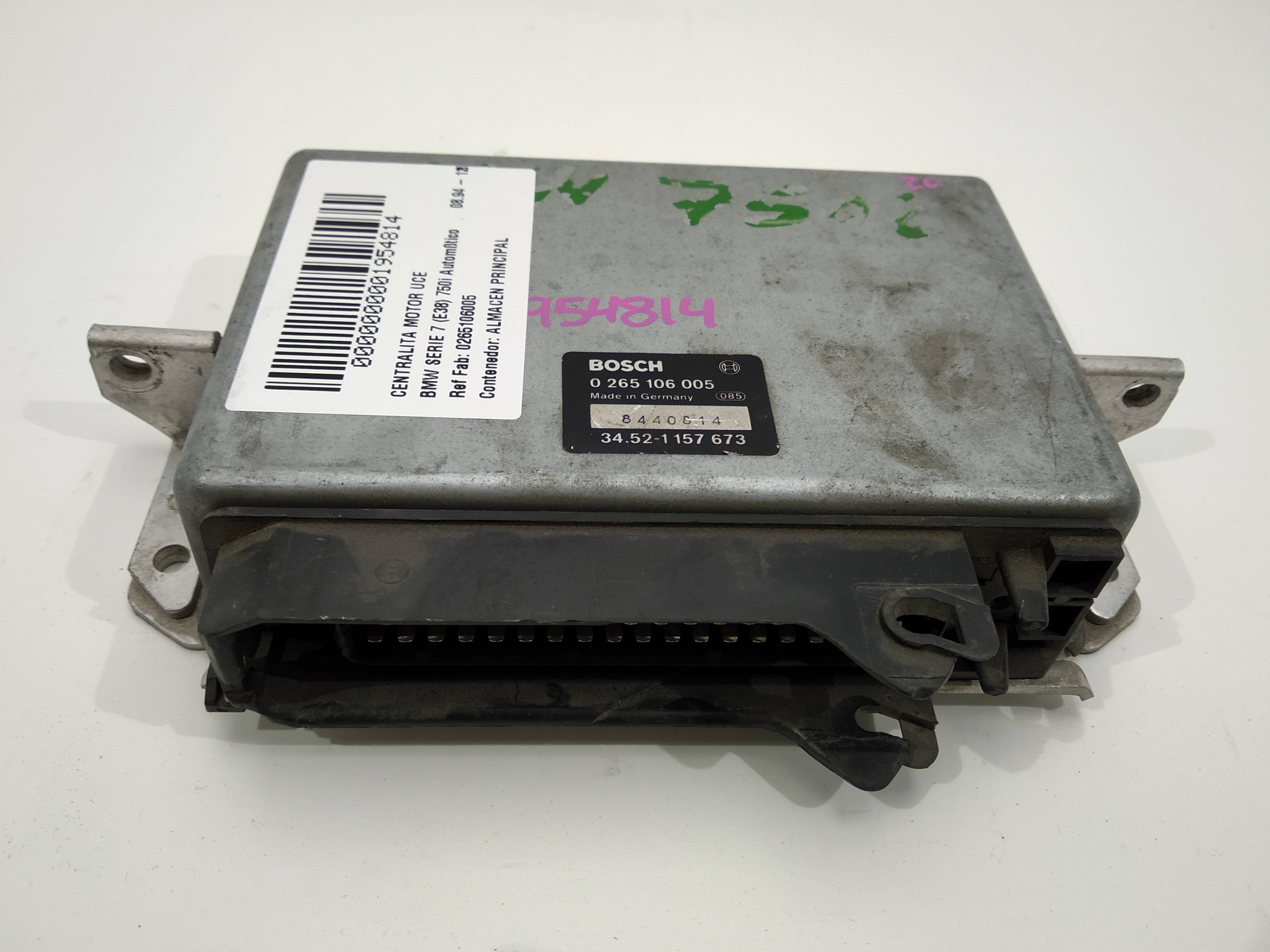 BMW 7 Series E38 (1994-2001) Motorkontrollenhet ECU 0265106005, 0265106005, 0265106005 19105394