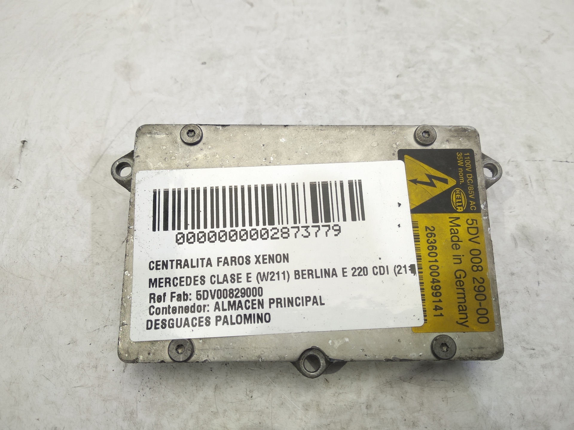 MERCEDES-BENZ E-Class W211/S211 (2002-2009) Xenon Light Control Unit 5DV00829000, 5DV00829000, 5DV00829000 24858326